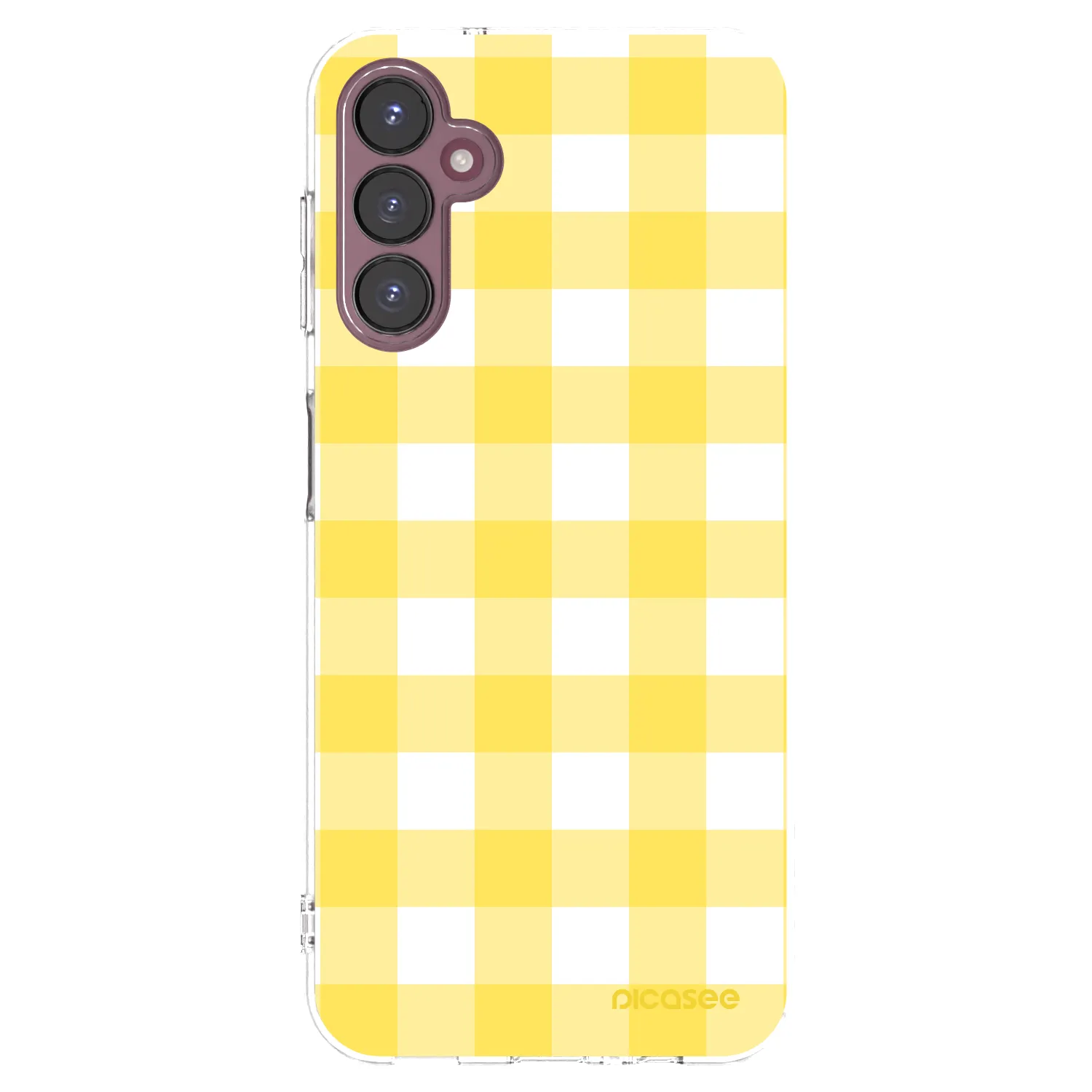 Picasee silikonowe przeźroczyste etui na Samsung Galaxy A05s A057G - Gride lemon