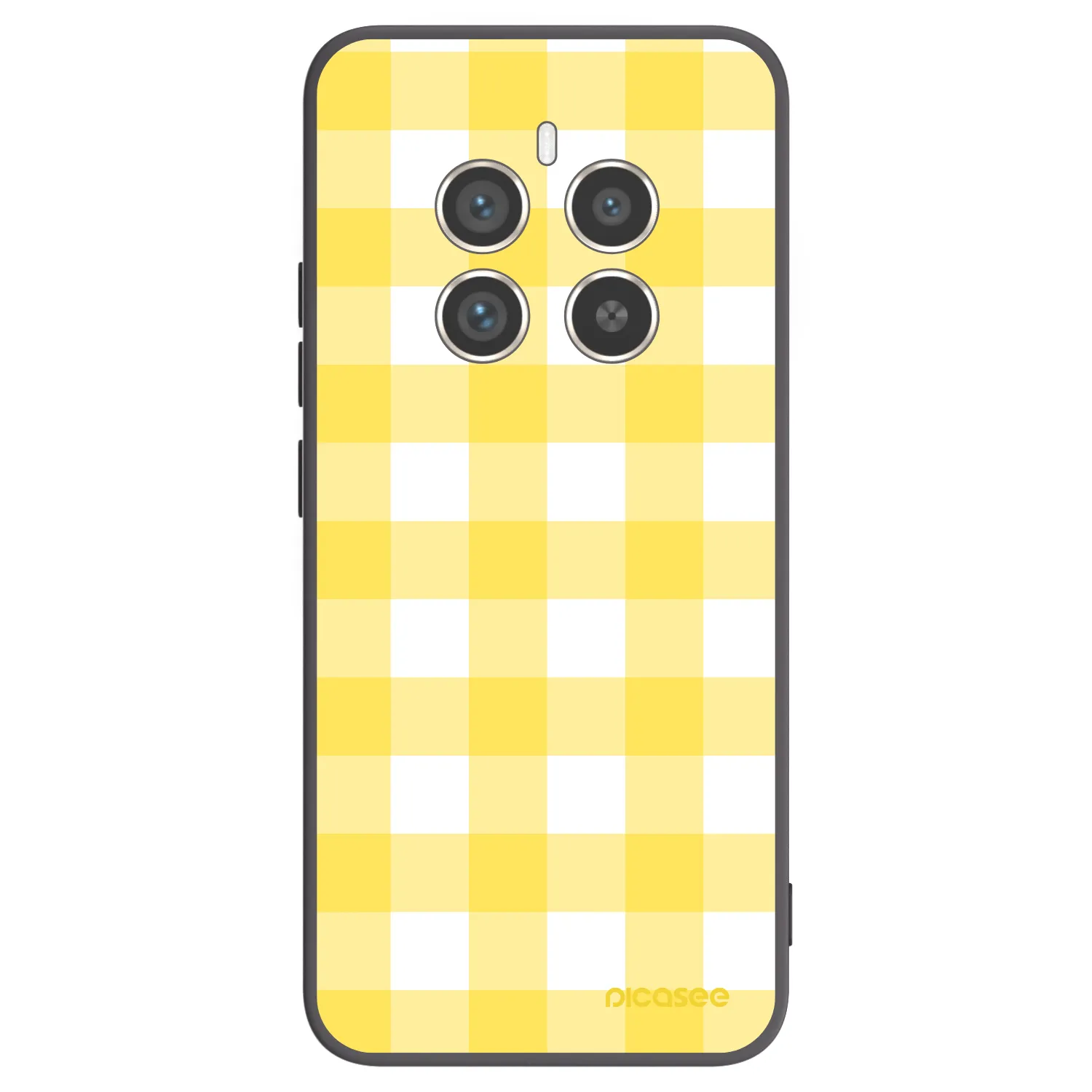 Picasee silikonowe czarne etui na Realme 12 Pro 5G - Gride lemon
