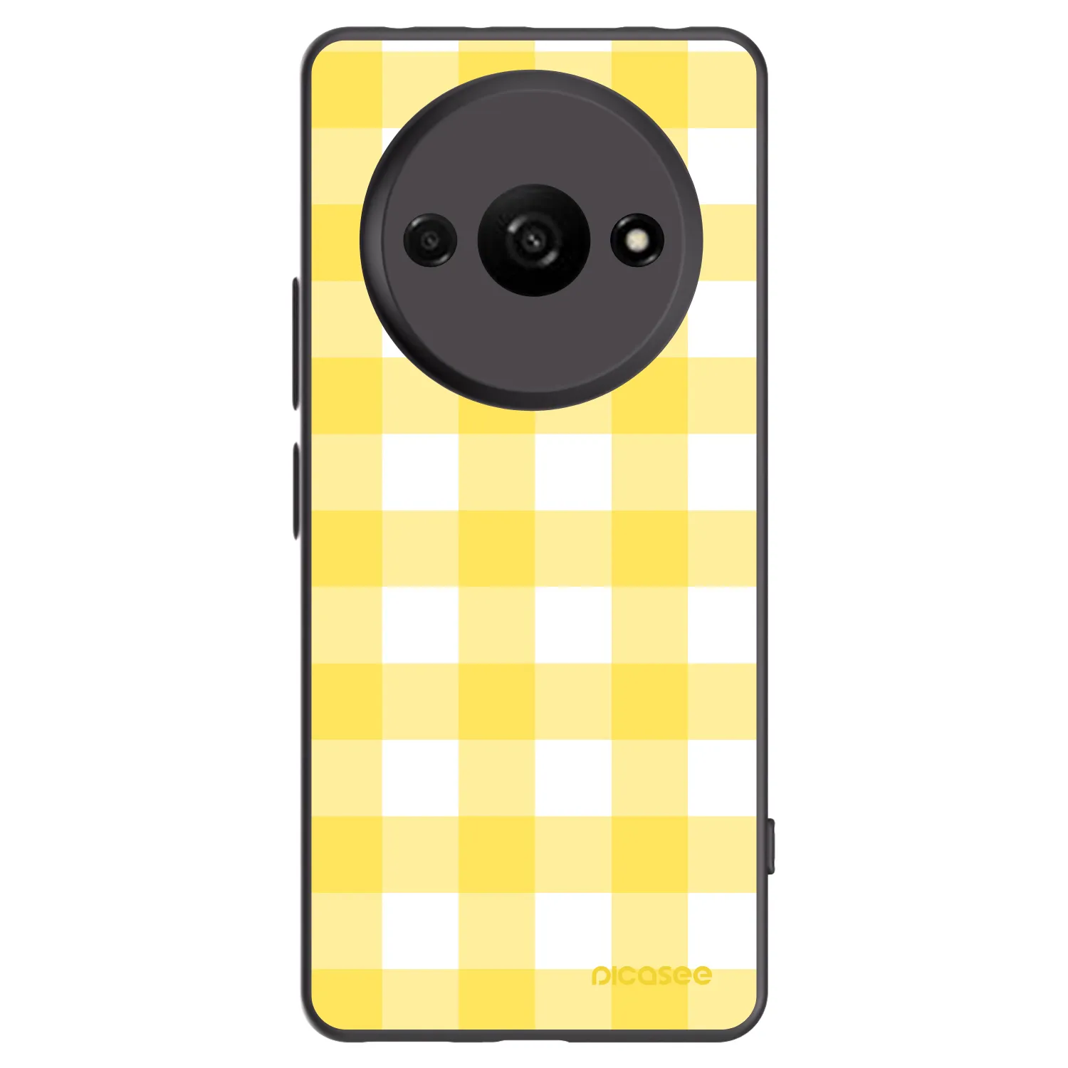Picasee silikonowe czarne etui na Xiaomi Redmi A3 - Gride lemon