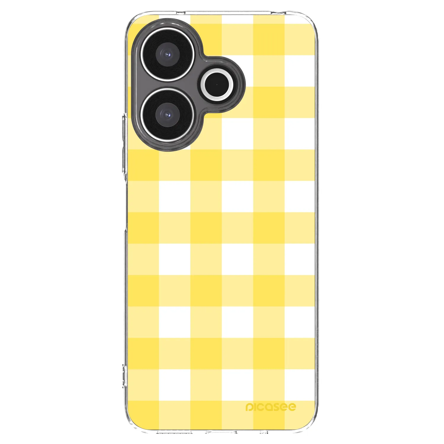 Picasee silikonowe przeźroczyste etui na Xiaomi Redmi 13 4G - Gride lemon