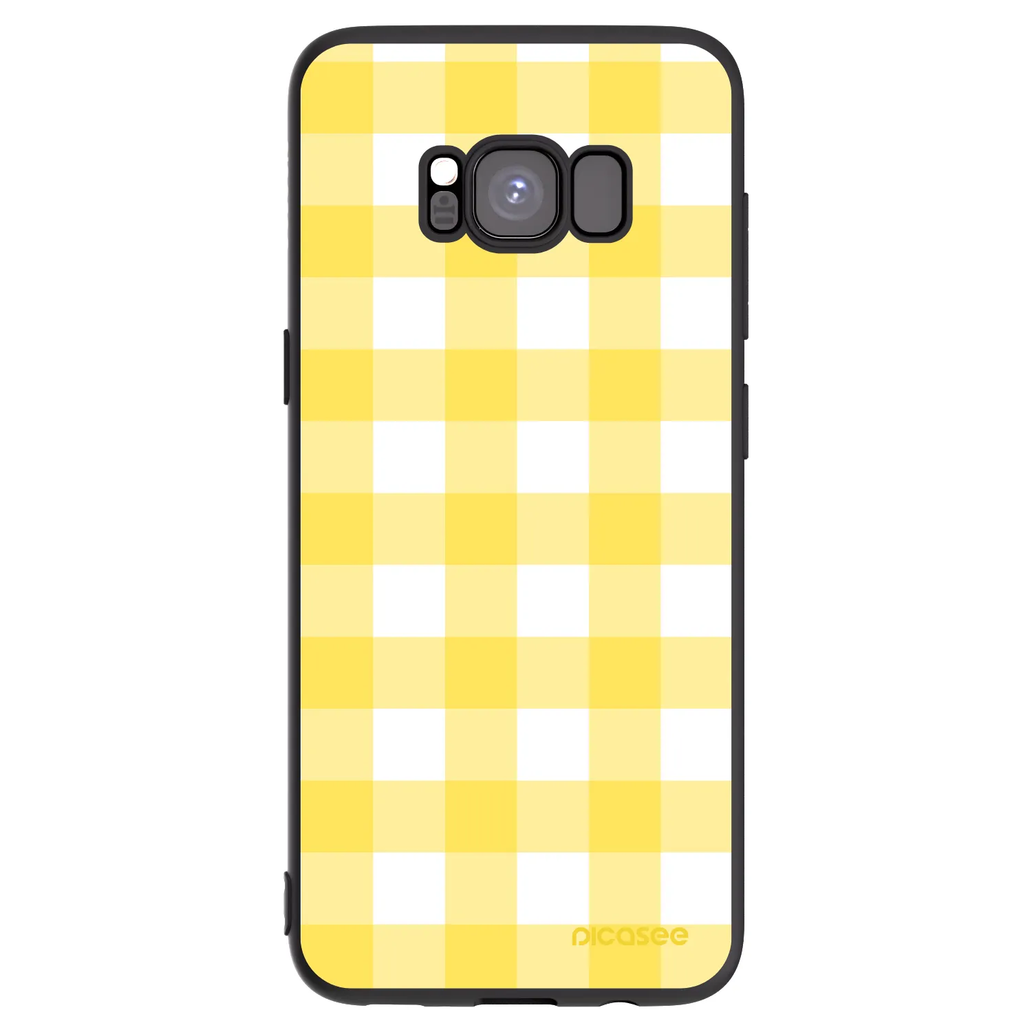 Picasee silikonowe czarne etui na Samsung Galaxy S8 G950F - Gride lemon