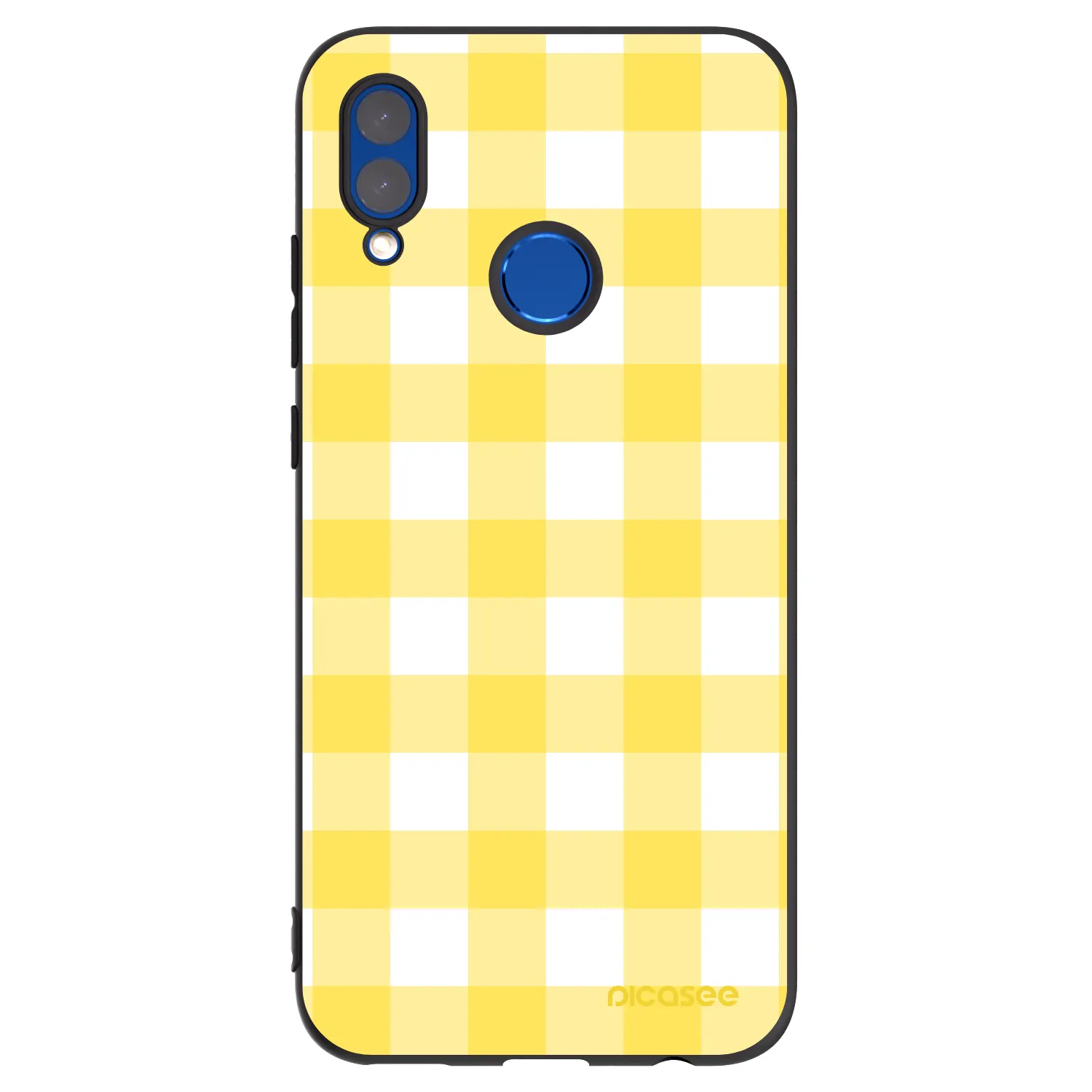 Picasee silikonowe czarne etui na Huawei P Smart 2019 - Gride lemon