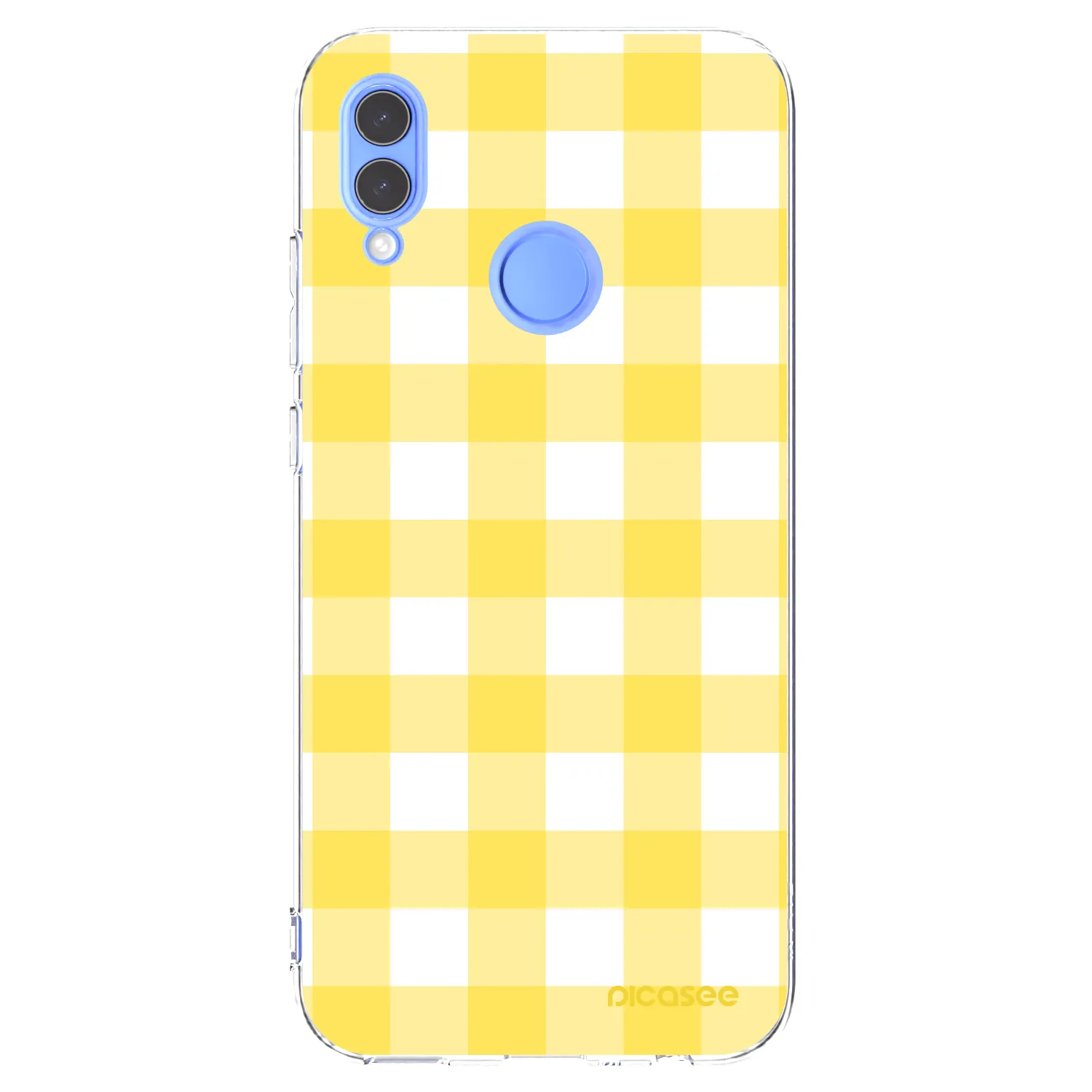 Picasee silikonowe przeźroczyste etui na Huawei P Smart 2019 - Gride lemon