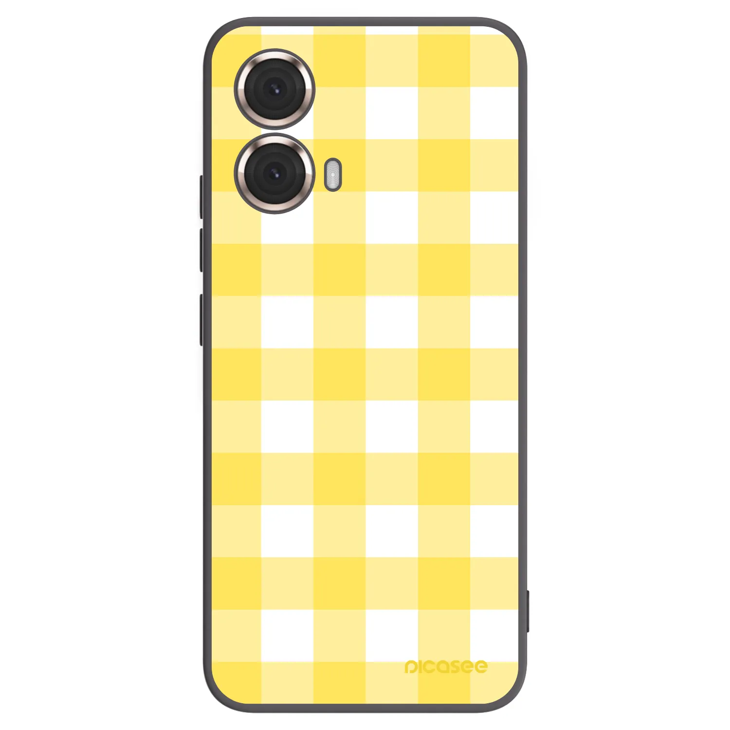 Picasee silikonowe czarne etui na Motorola Moto G85 - Gride lemon