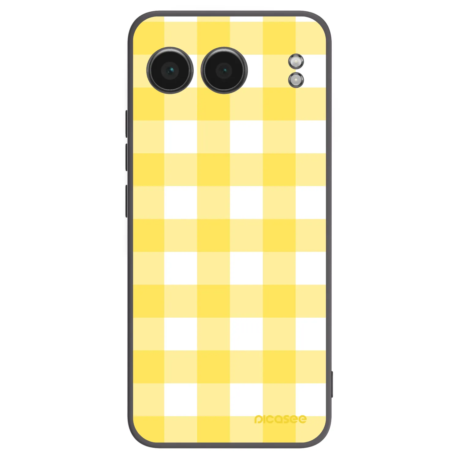 Picasee silikonowe czarne etui na OnePlus Nord 4 - Gride lemon