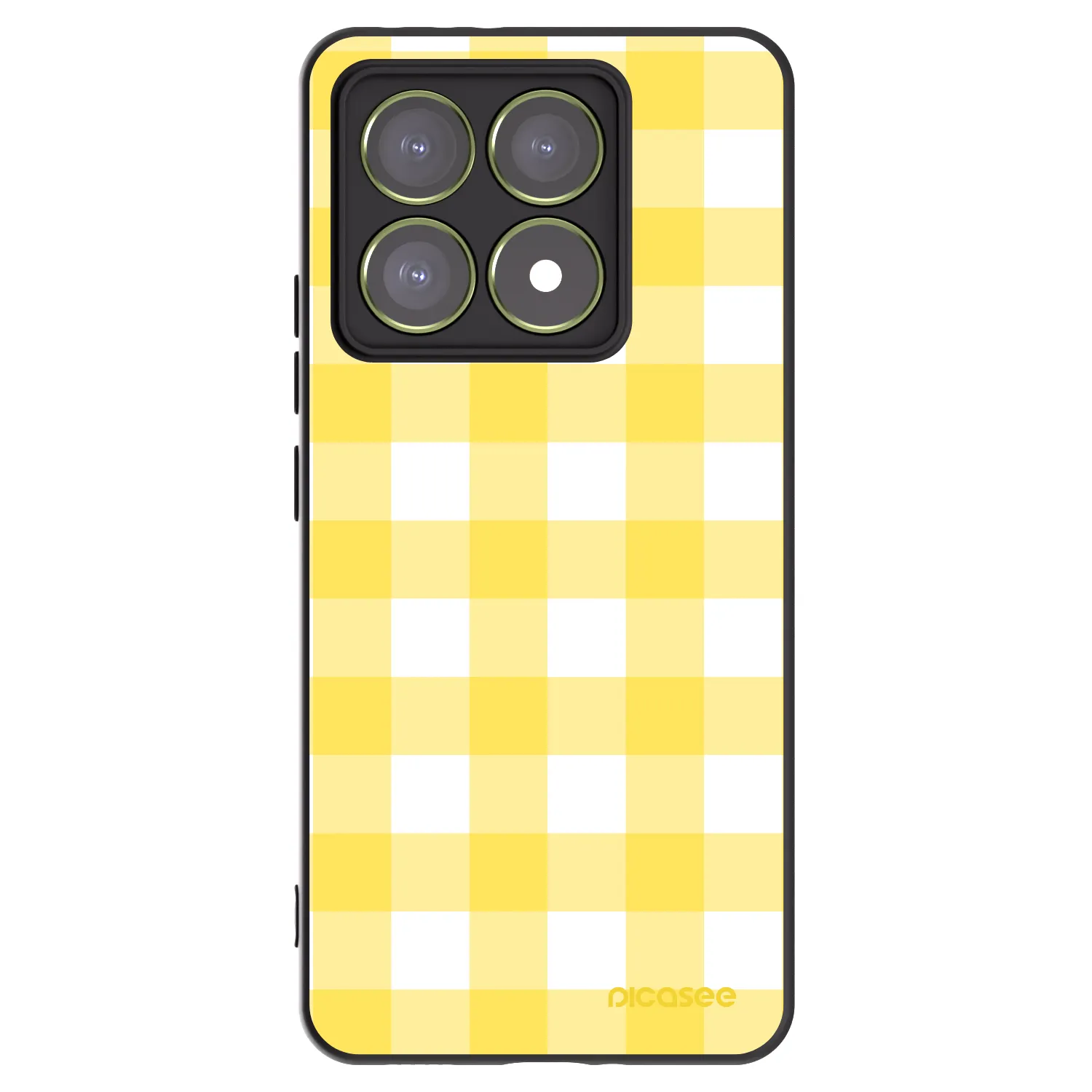 Picasee silikonowe czarne etui na Xiaomi 14T - Gride lemon