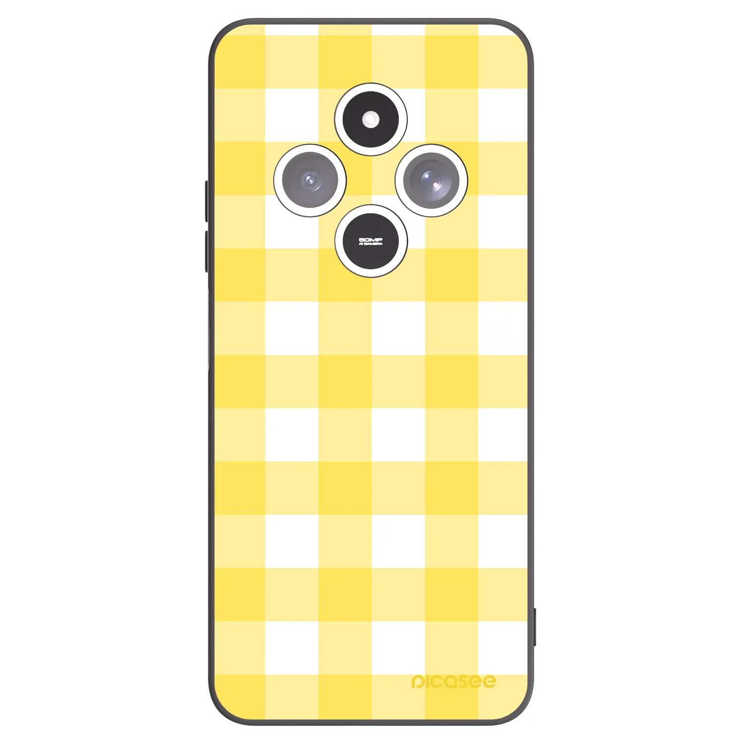 Picasee silikonowe czarne etui na Xiaomi Redmi 14C - Gride lemon