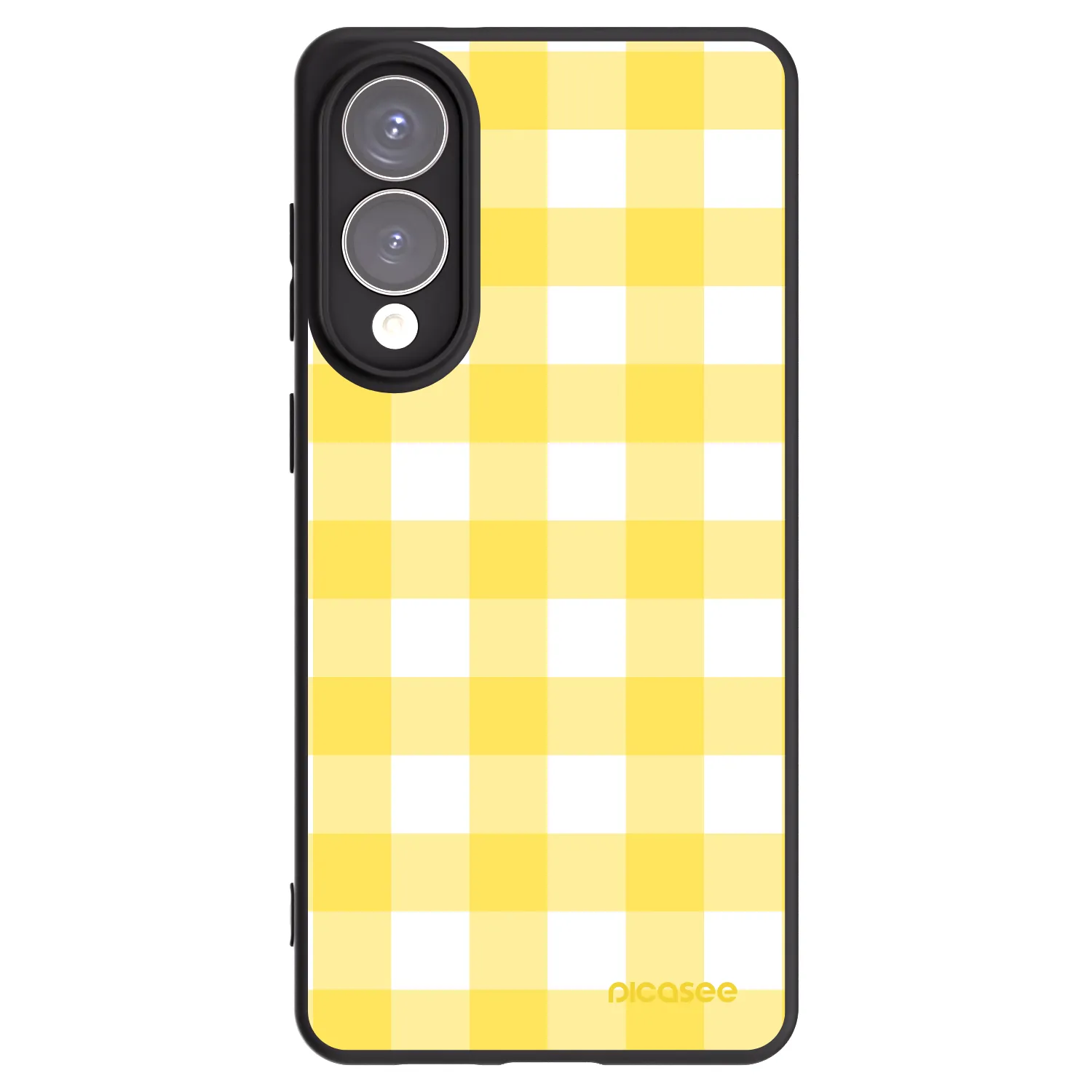 Picasee silikonowe czarne etui na Samsung Galaxy S25 Edge 5G - Gride lemon