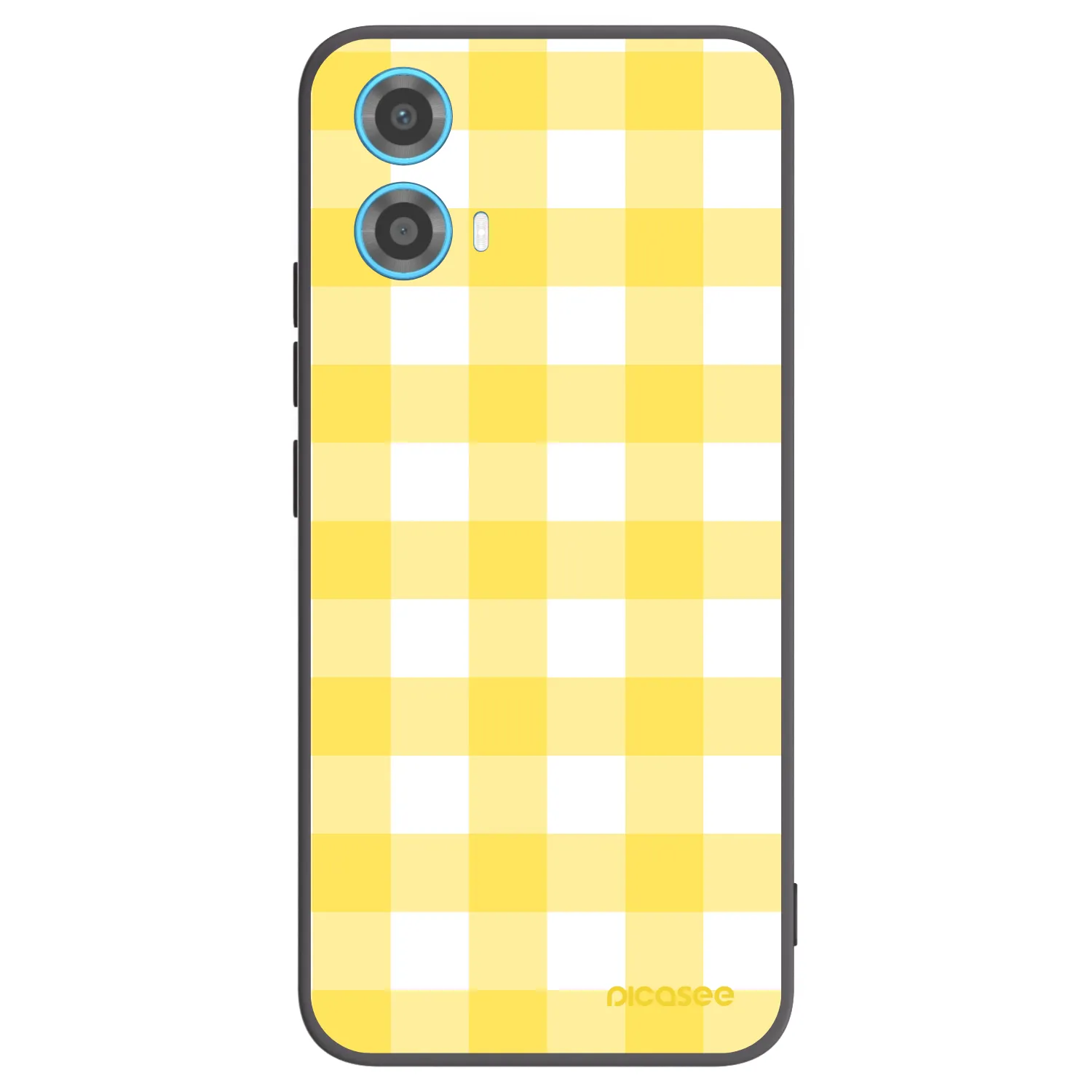 Picasee silikonowe czarne etui na Motorola Moto G34 5G - Gride lemon