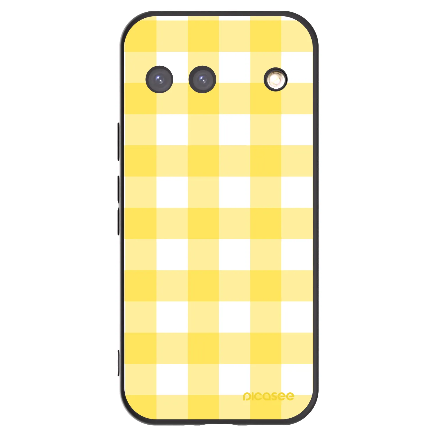 Picasee silikonowe czarne etui na Google Pixel 9 - Gride lemon