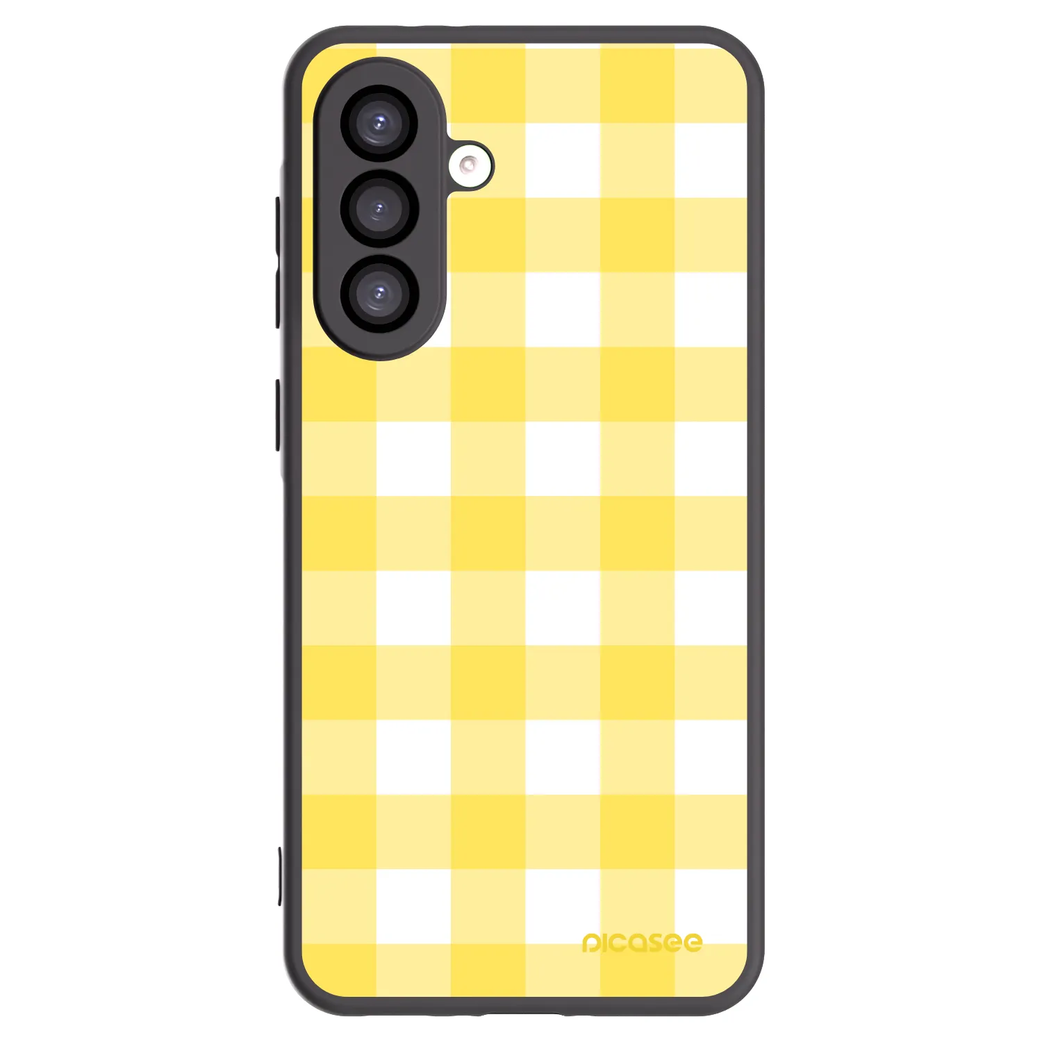 Picasee silikonowe czarne etui na Samsung Galaxy A26 5G A266B - Gride lemon