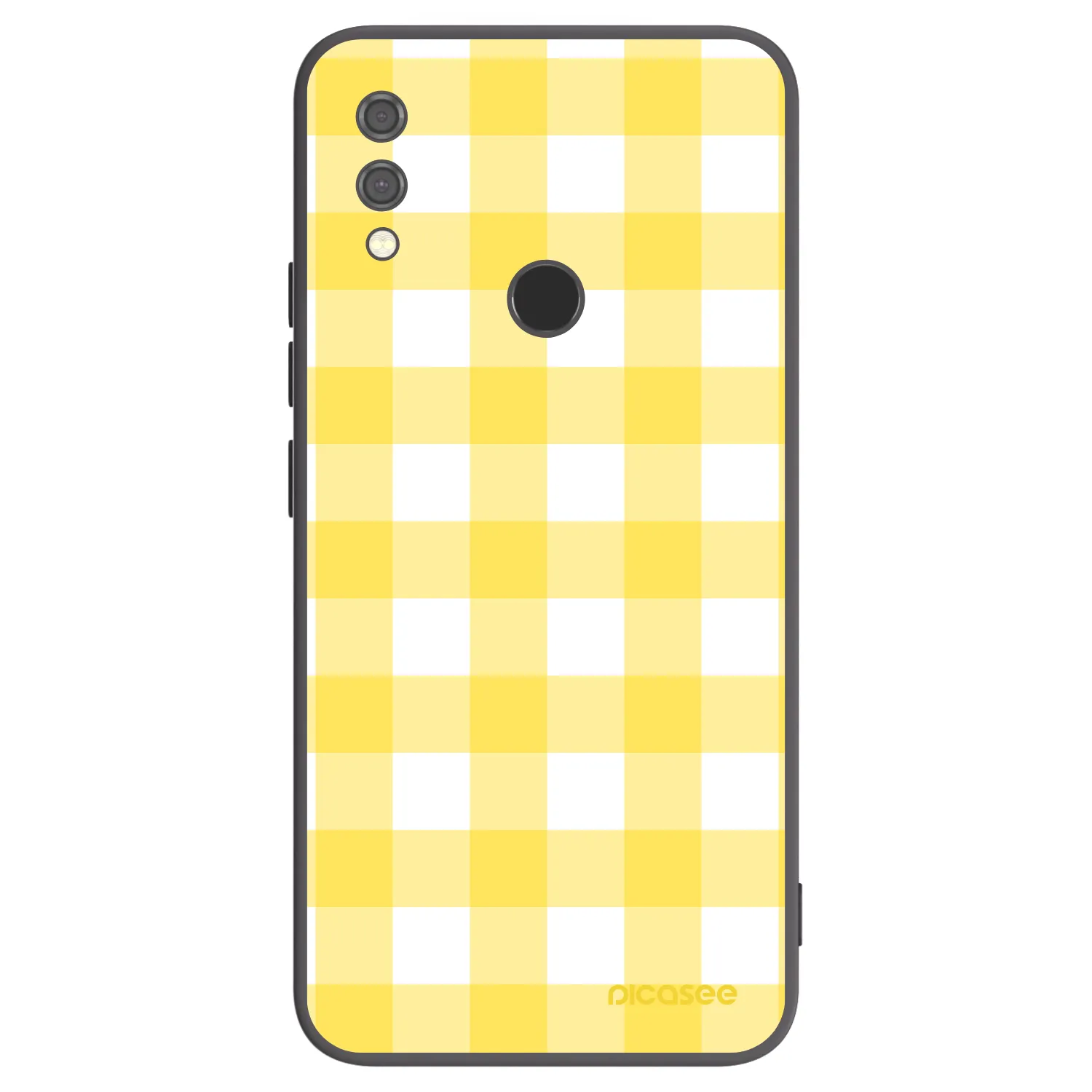Picasee silikonowe czarne etui na Xiaomi Redmi Note 7 - Gride lemon
