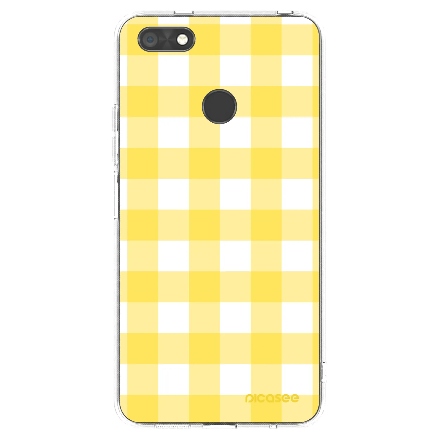 Picasee silikonowe przeźroczyste etui na Huawei P9 Lite Mini - Gride lemon