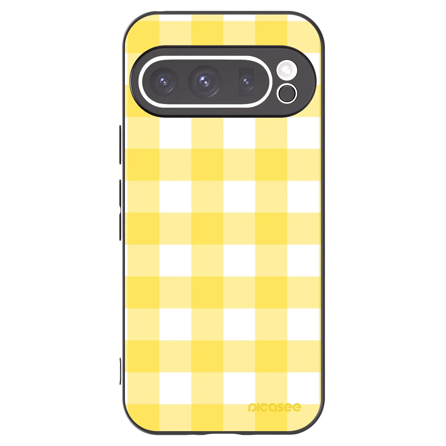 Picasee silikonowe czarne etui na Google Pixel 9 Pro - Gride lemon