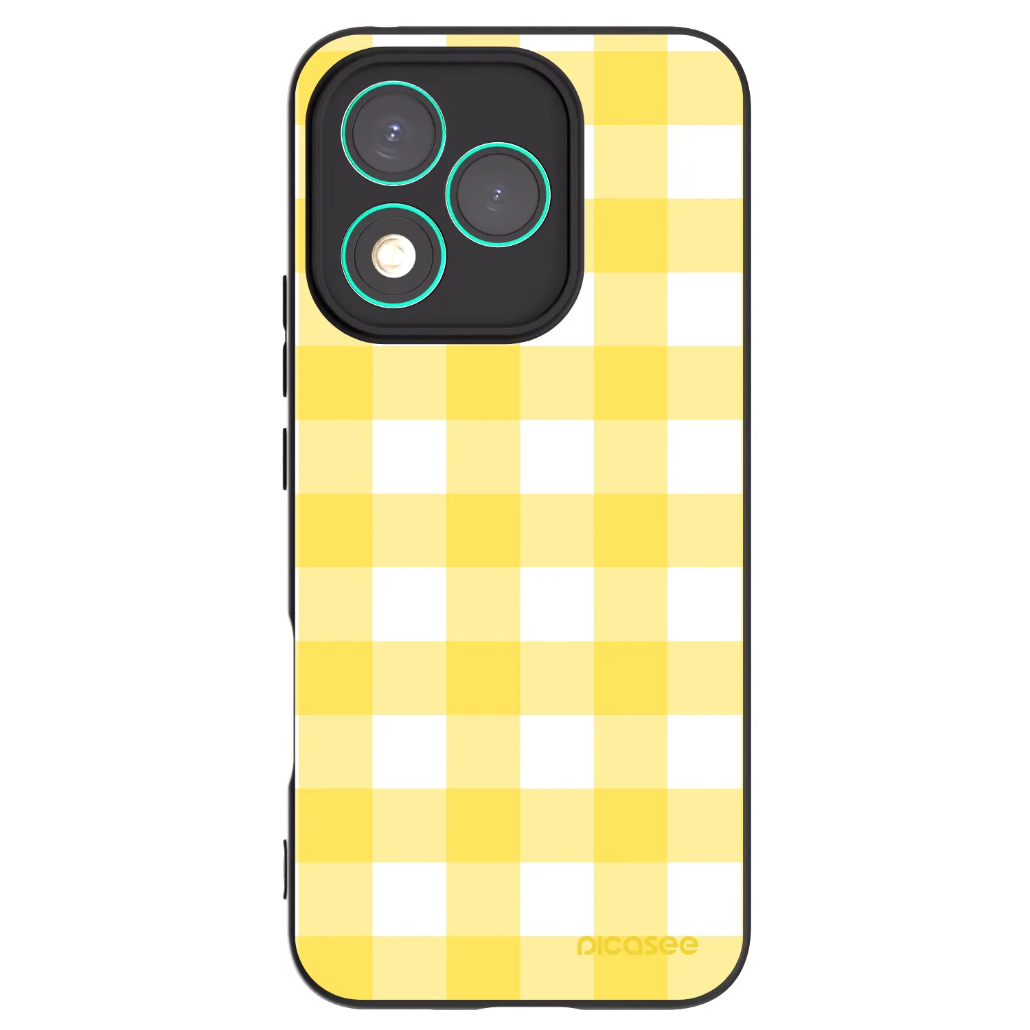 Picasee silikonowe czarne etui na Honor 400 Lite 5G - Gride lemon