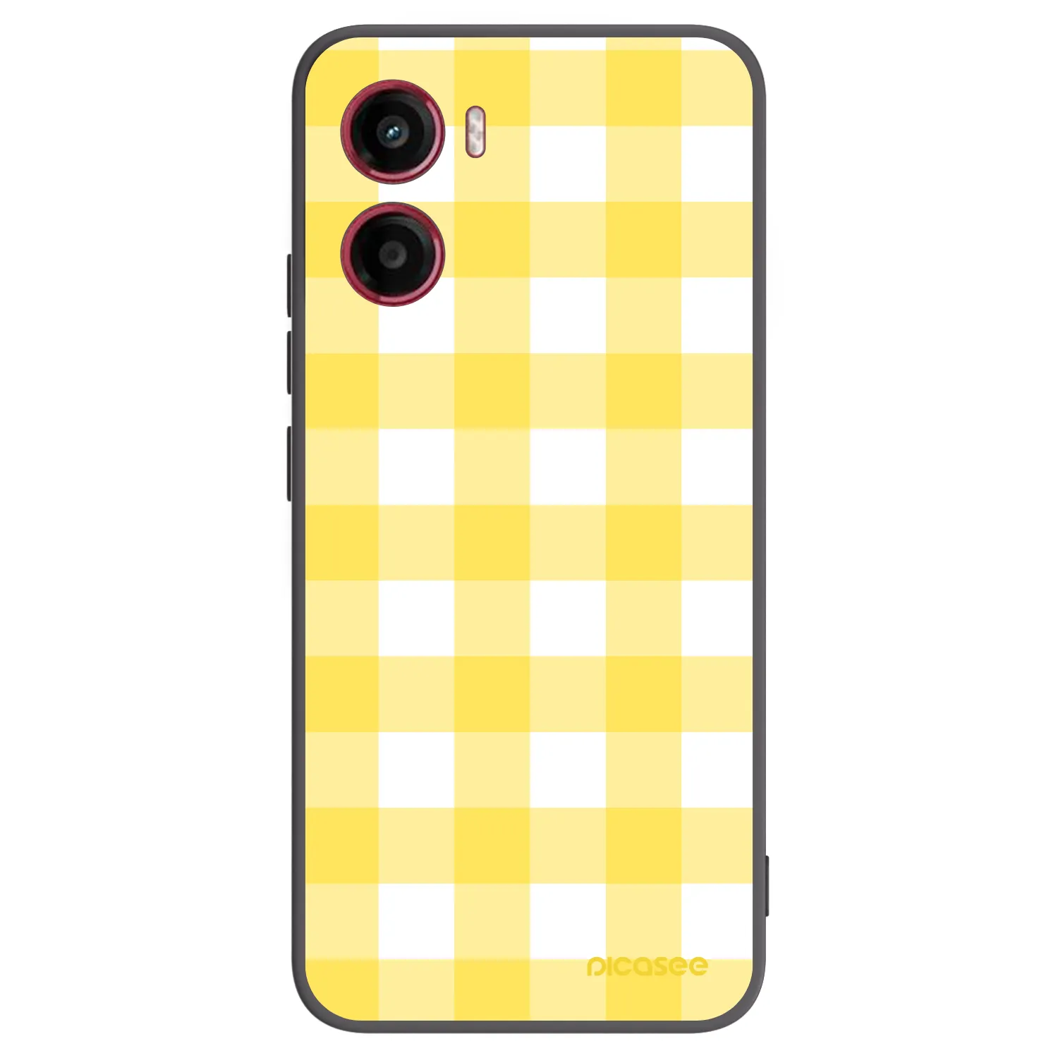 Picasee silikonowe czarne etui na Motorola Moto G05 - Gride lemon