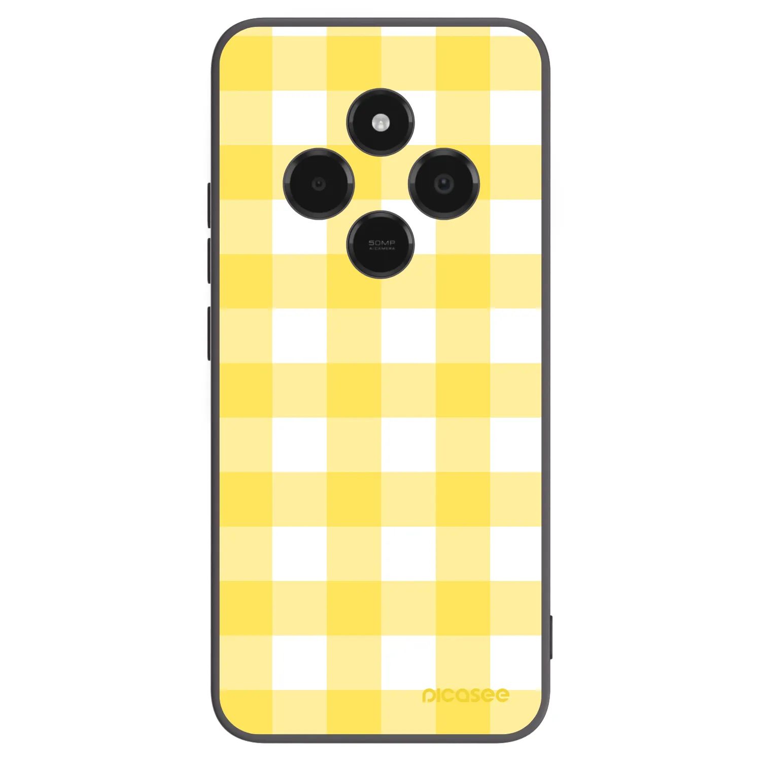 Picasee silikonowe czarne etui na Xiaomi Poco C75 - Gride lemon