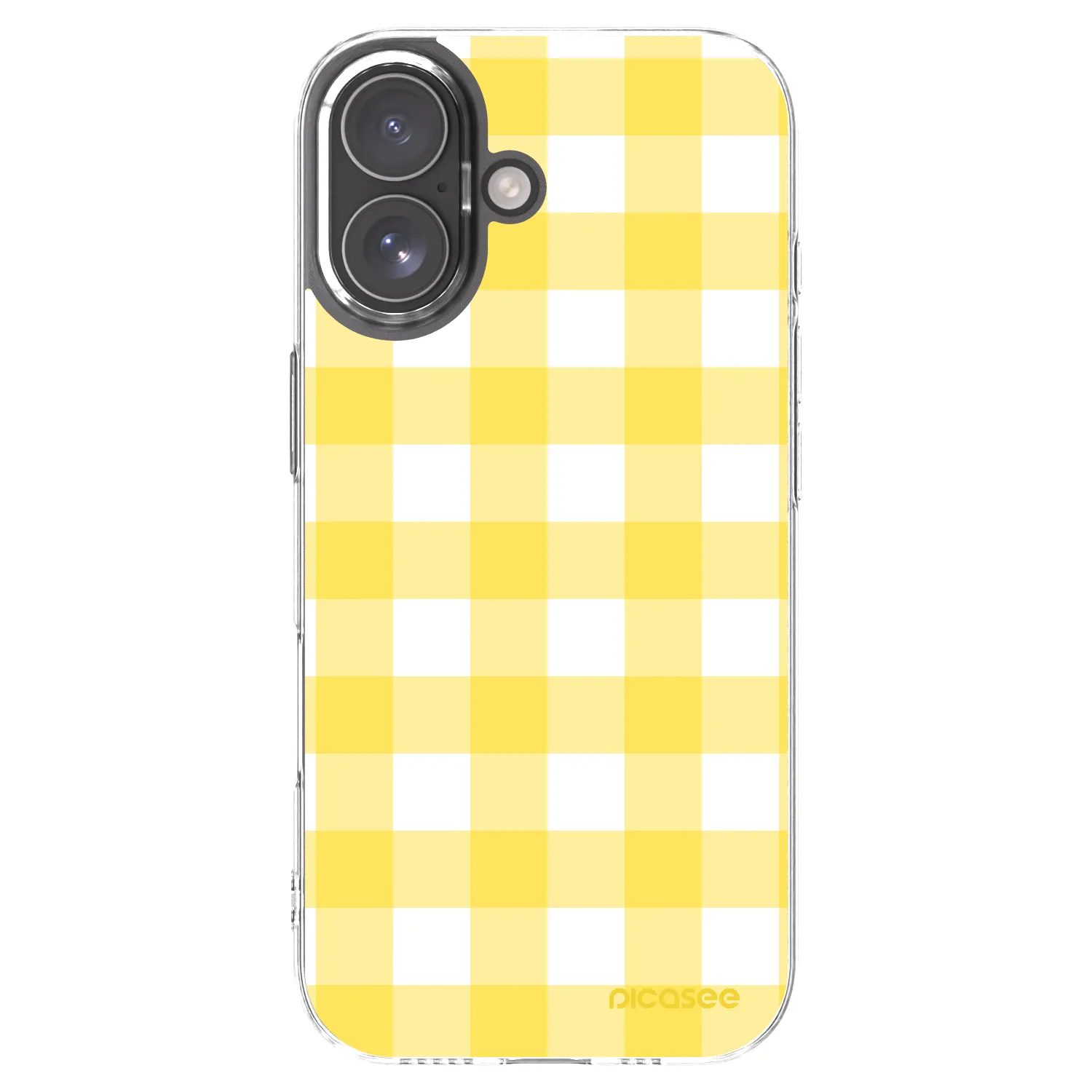 Picasee silikonowe przeźroczyste etui na Apple iPhone 17 - Gride lemon