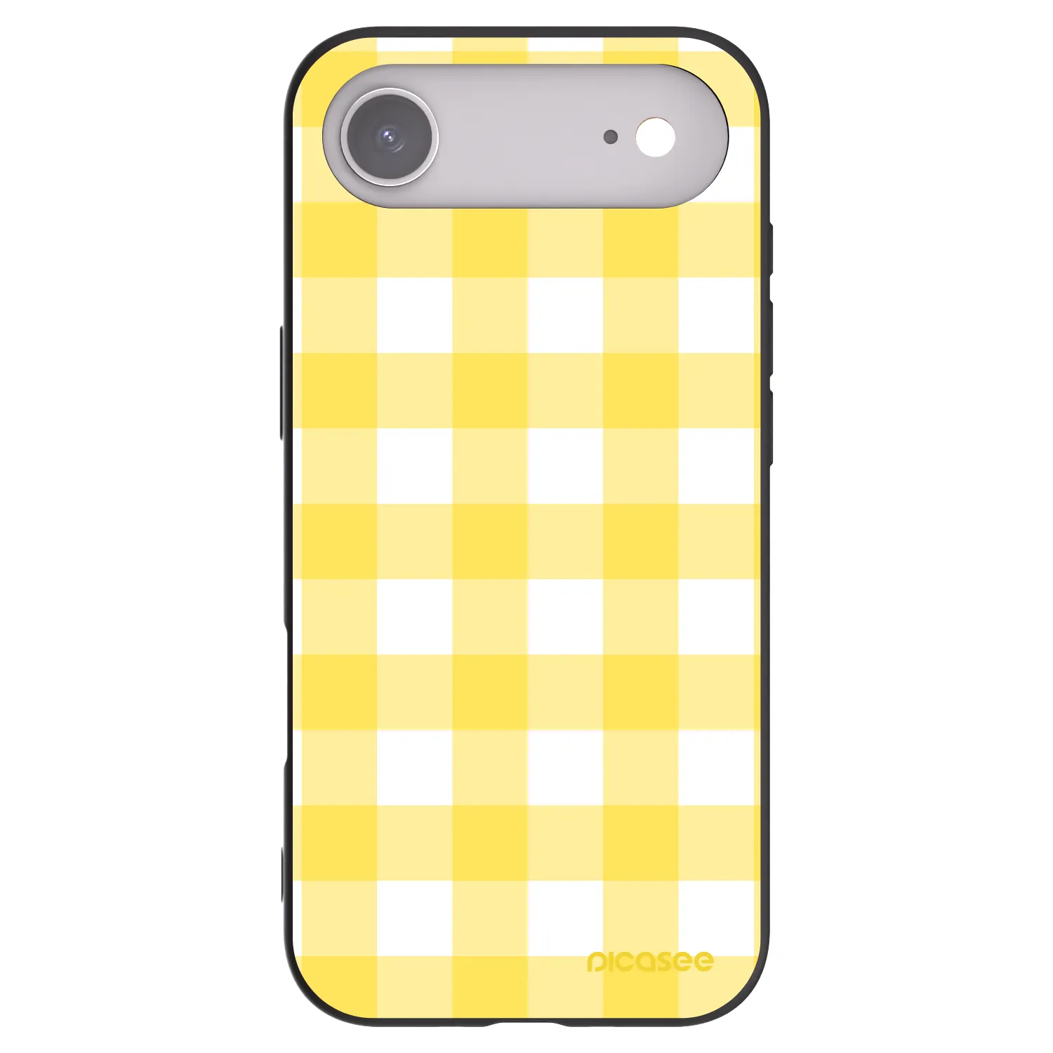 Picasee silikonowe czarne etui na Apple iPhone Air - Gride lemon