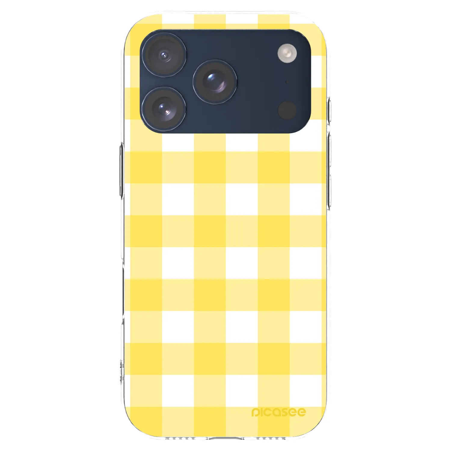 Picasee silikonowe przeźroczyste etui na Apple iPhone 17 Pro - Gride lemon