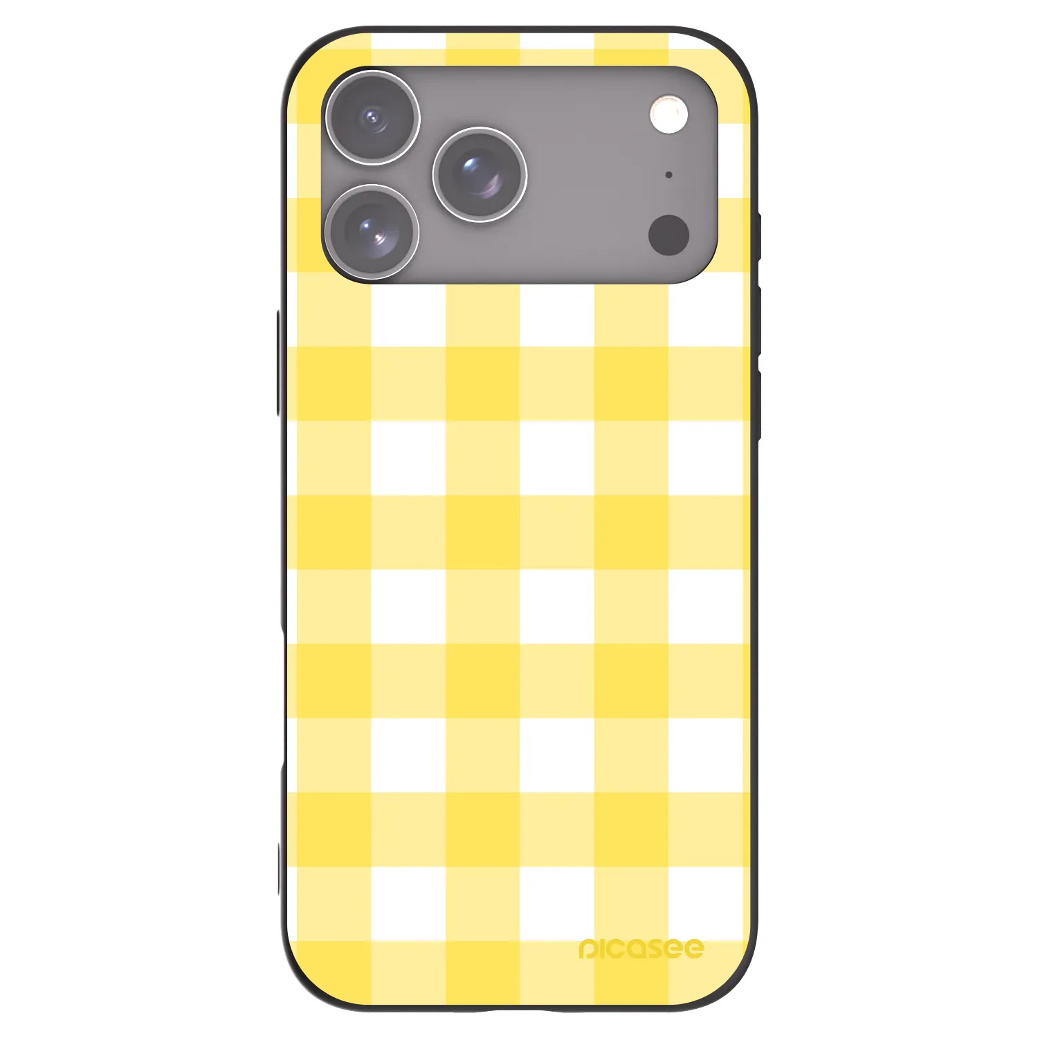Picasee silikonowe czarne etui na Apple iPhone 17 Pro Max - Gride lemon