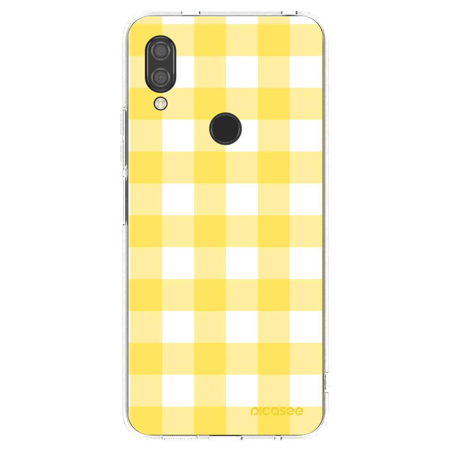 Picasee silikonowe przeźroczyste etui na Xiaomi Redmi 7 - Gride lemon