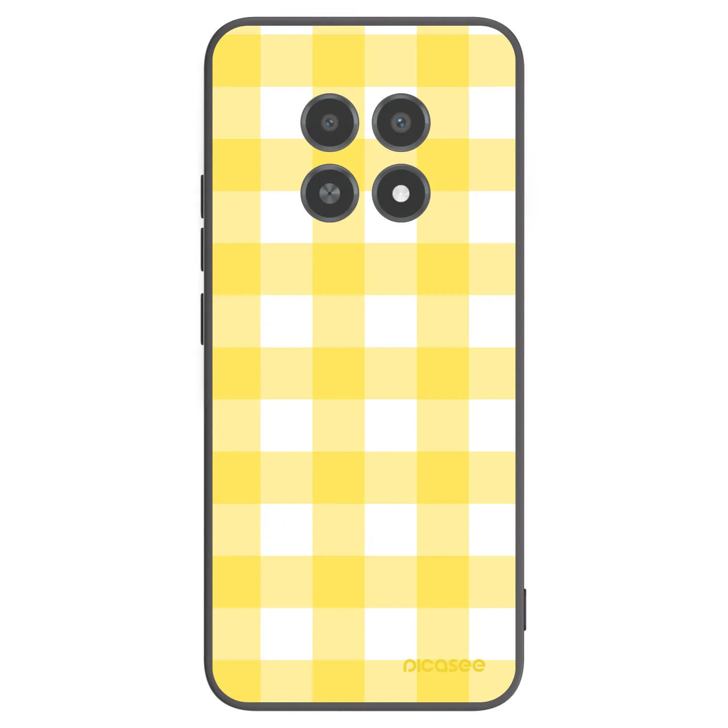 Picasee silikonowe czarne etui na Realme 12X - Gride lemon