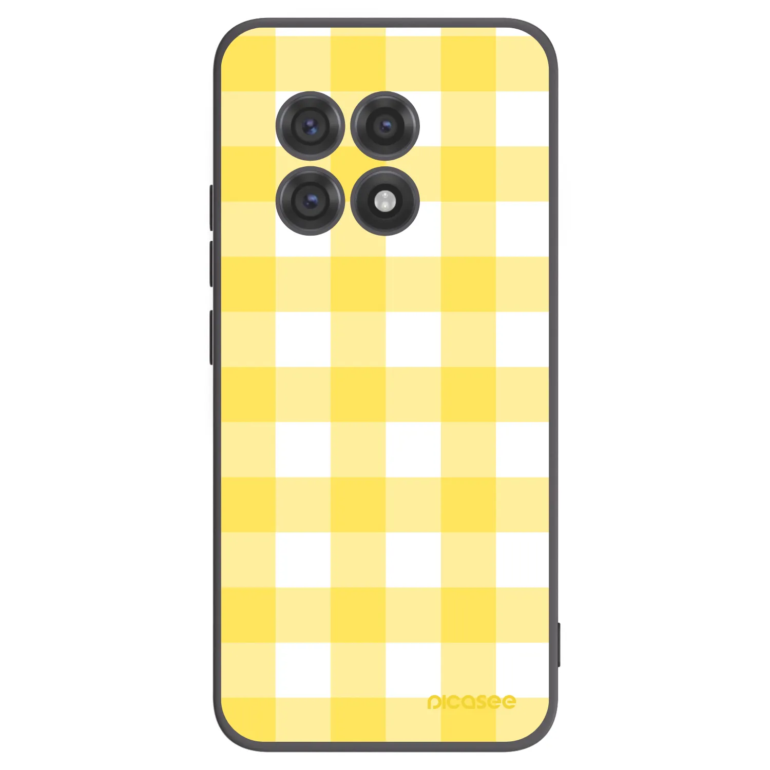 Picasee silikonowe czarne etui na OnePlus 13R 5G - Gride lemon