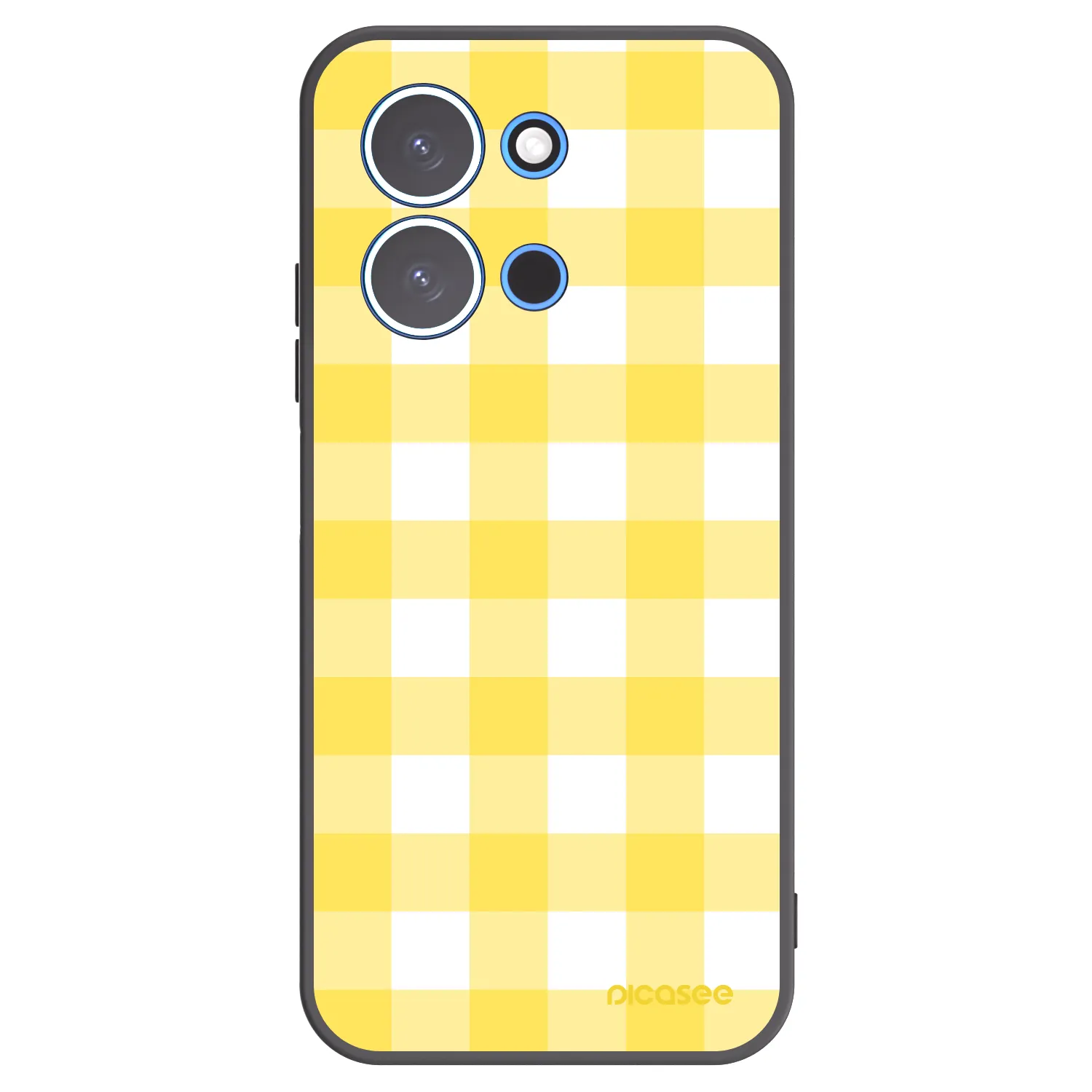 Picasee silikonowe czarne etui na Xiaomi Redmi 15C 4G - Gride lemon