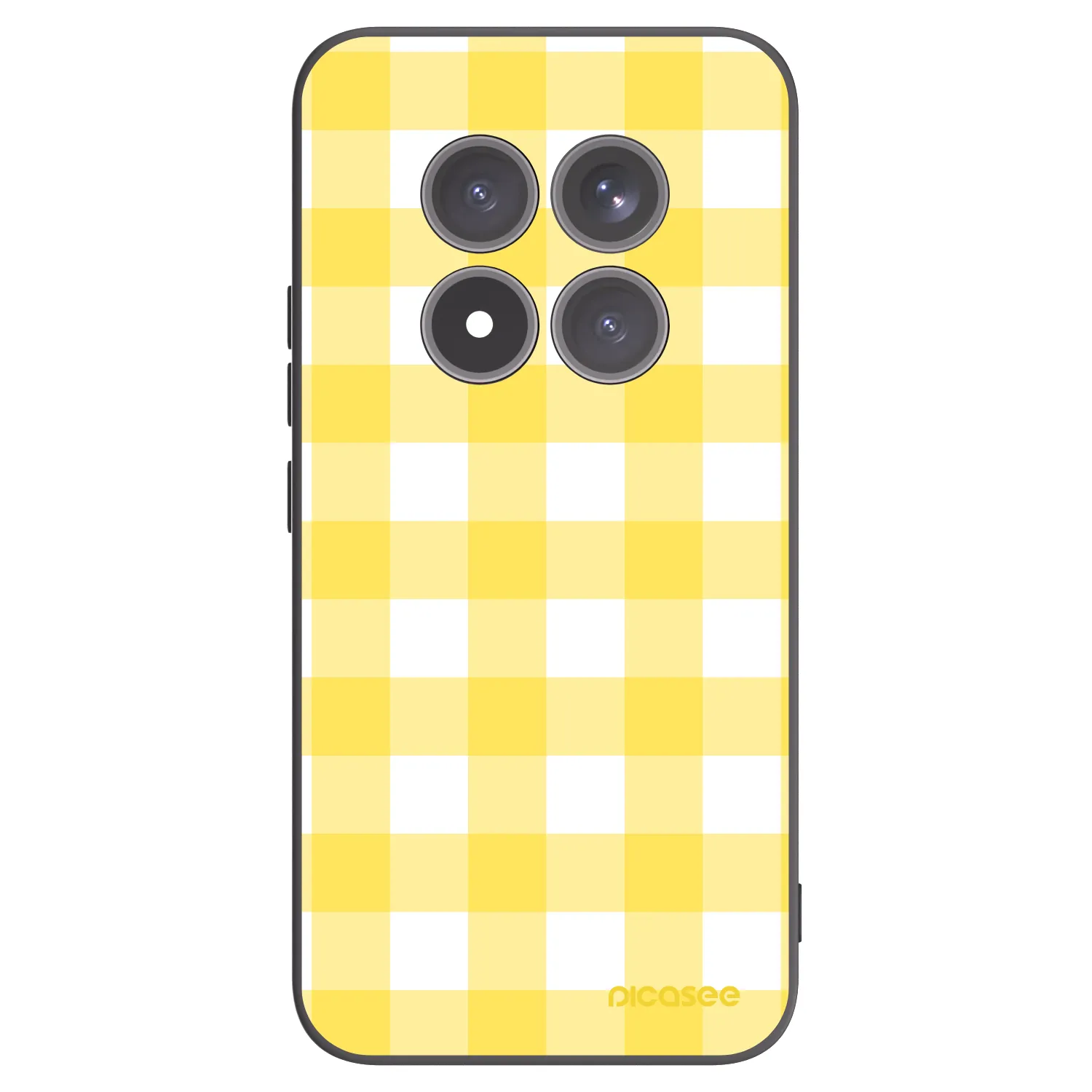 Picasee silikonowe czarne etui na Xiaomi Redmi Note 15 Pro+ - Gride lemon