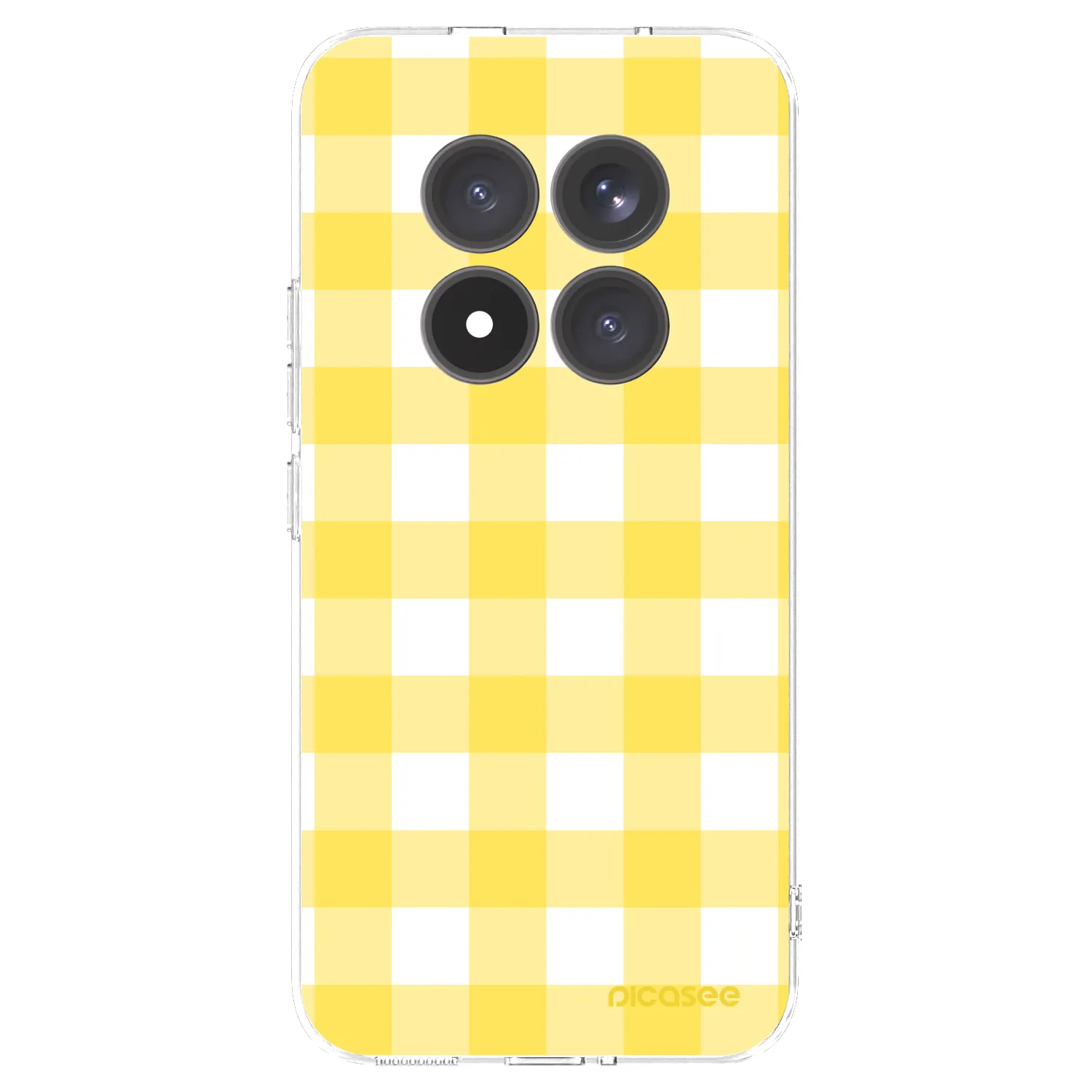 Picasee silikonowe przeźroczyste etui na Xiaomi Redmi Note 15 Pro+ - Gride lemon