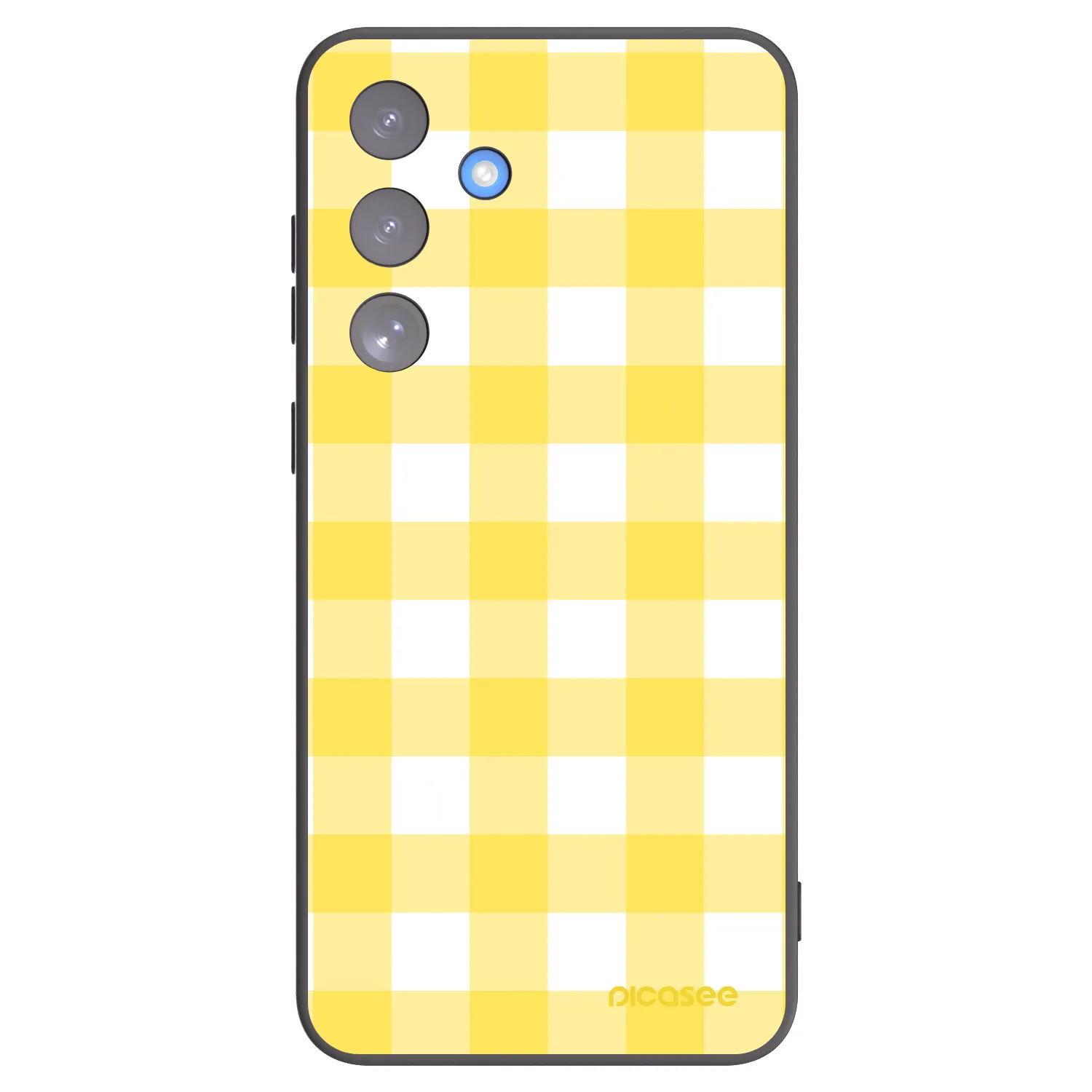Picasee silikonowe czarne etui na Samsung Galaxy S25 FE 5G - Gride lemon