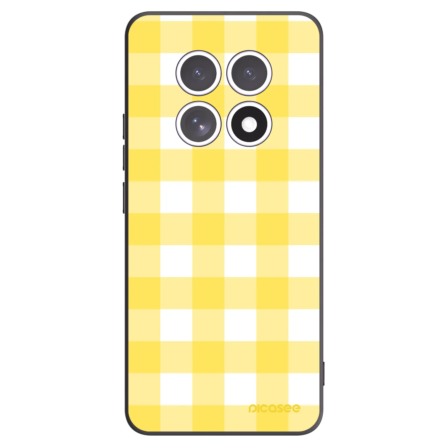 Picasee silikonowe czarne etui na Xiaomi Redmi Note 15 4G - Gride lemon