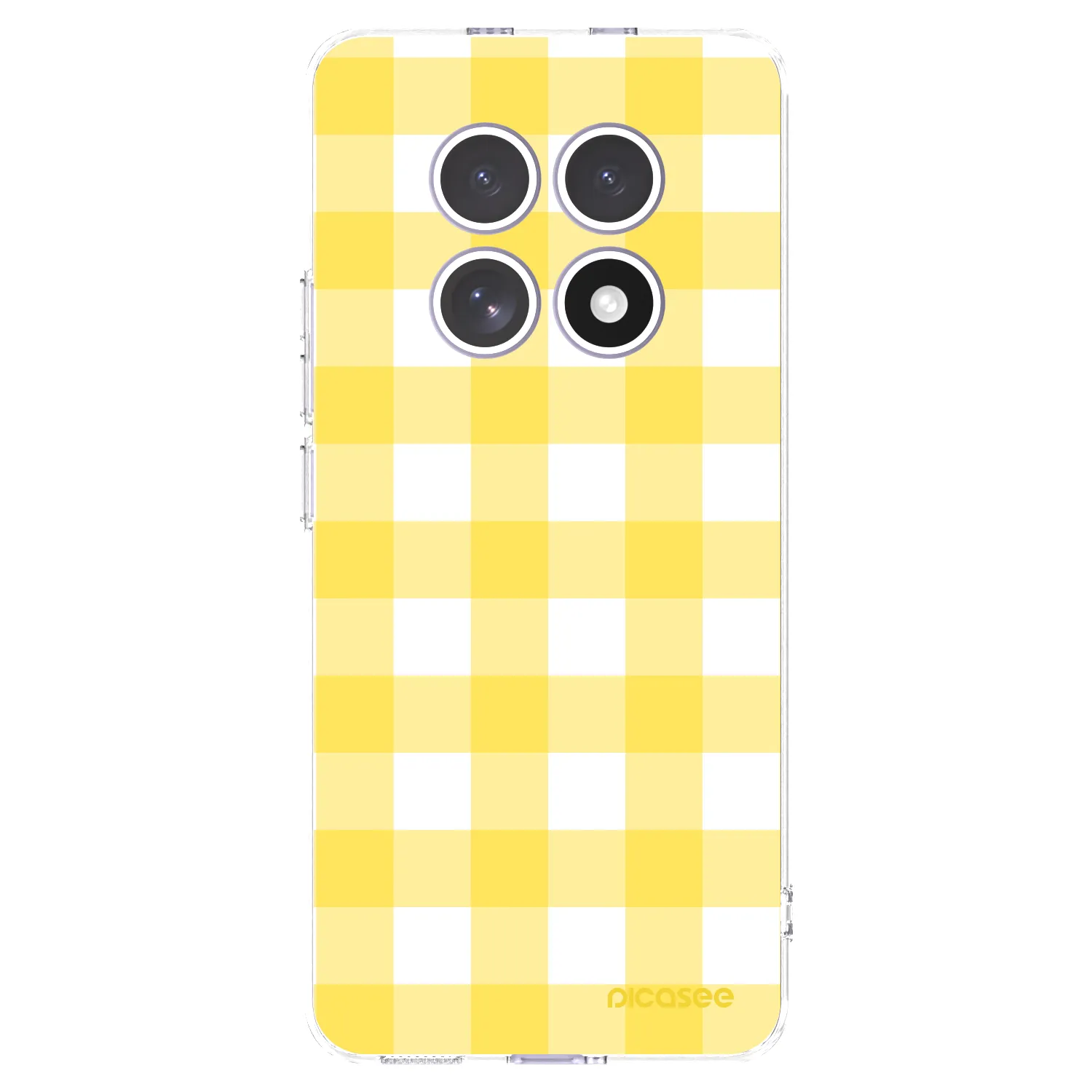 Picasee silikonowe przeźroczyste etui na Xiaomi Redmi Note 15 4G - Gride lemon