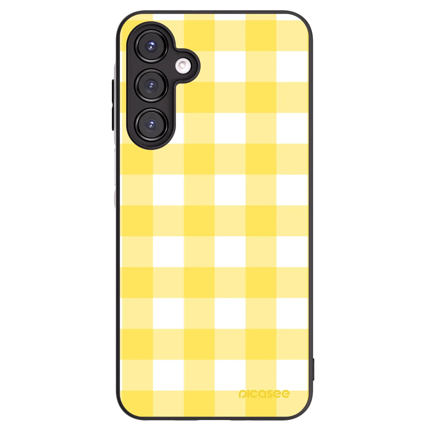 Picasee silikonowe czarne etui na Samsung Galaxy A16 4G - Gride lemon