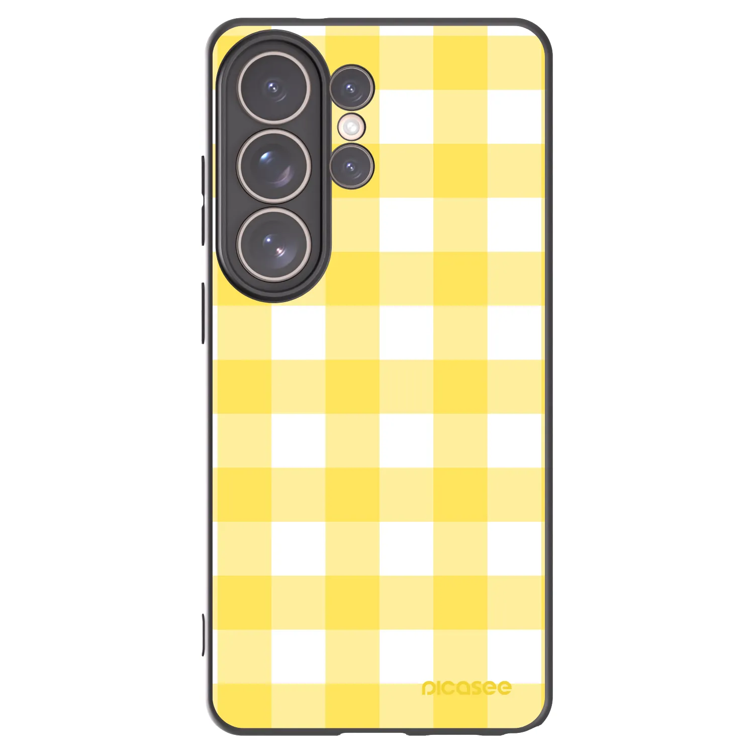 Picasee silikonowe czarne etui na Samsung Galaxy S26 Ultra - Gride lemon