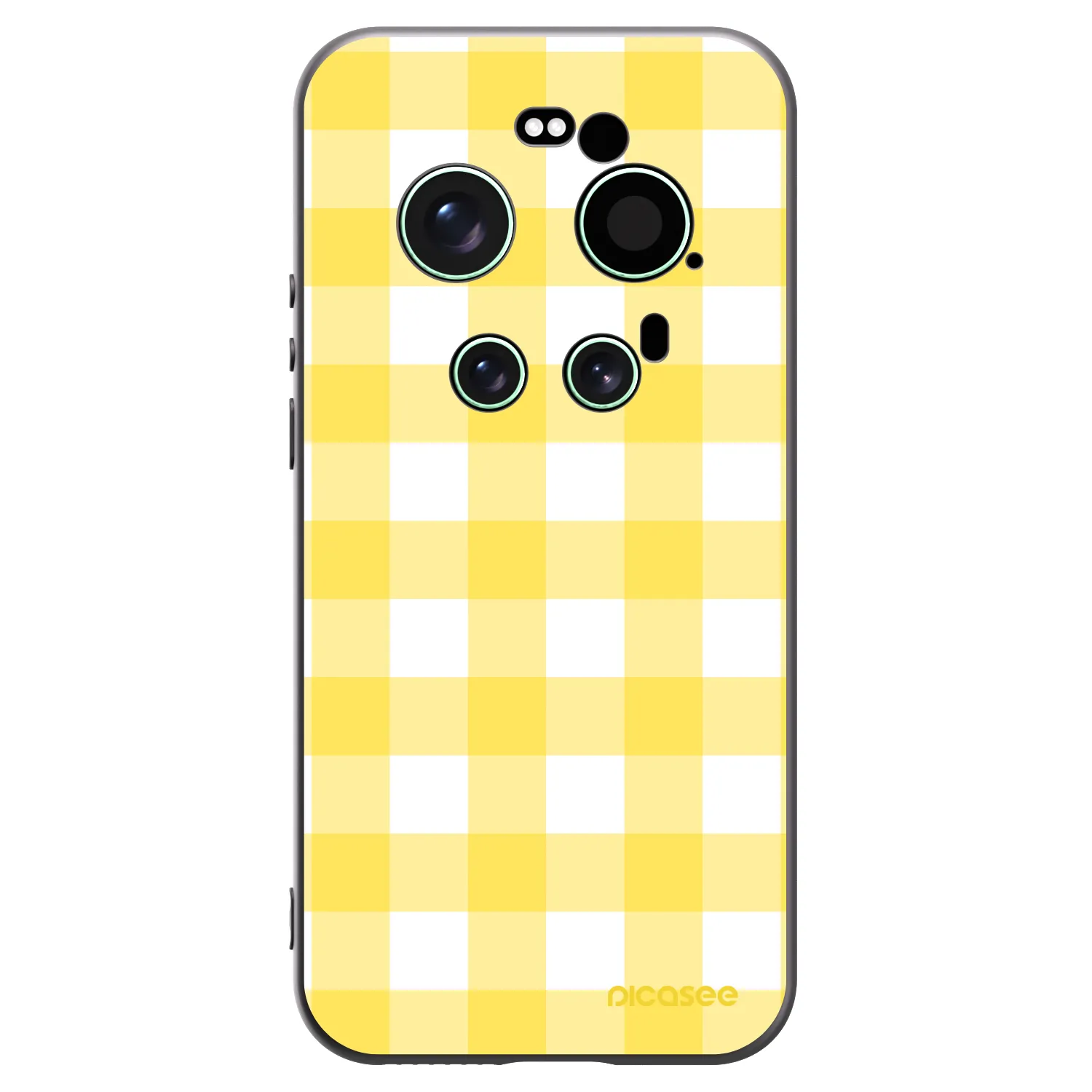 Picasee silikonowe czarne etui na Xiaomi 17 Ultra - Gride lemon