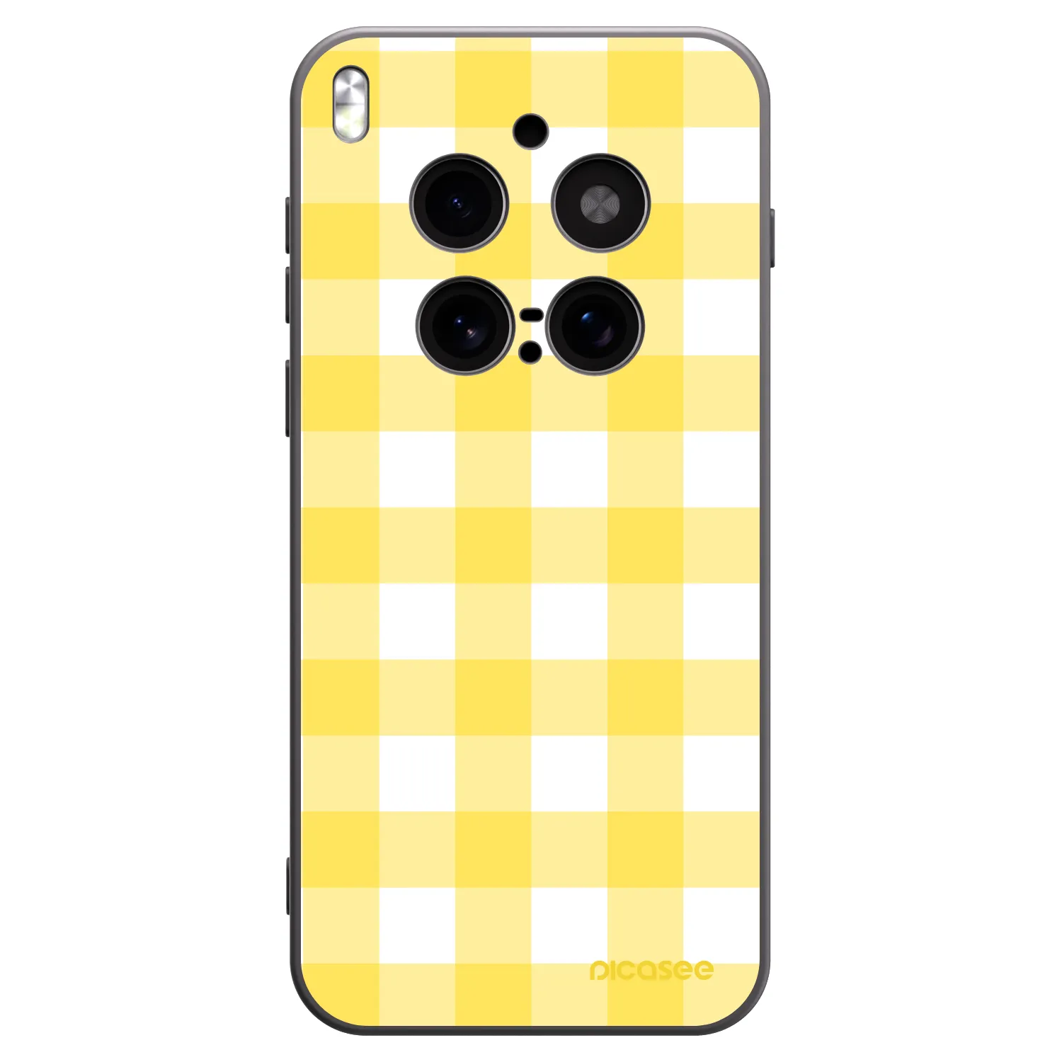 Picasee silikonowe czarne etui na Vivo X300 Pro - Gride lemon
