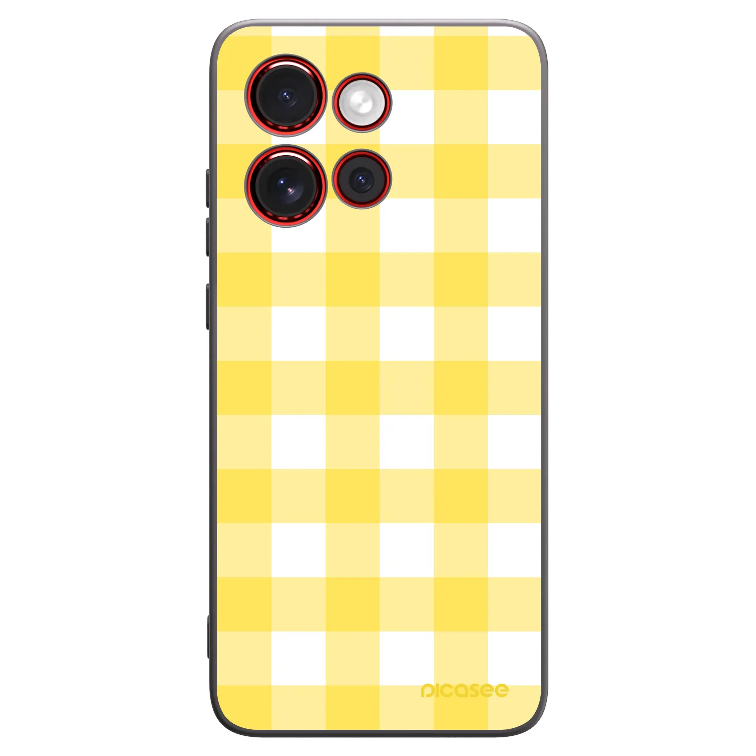 Picasee silikonowe czarne etui na Motorola Edge 60 Neo 5G - Gride lemon