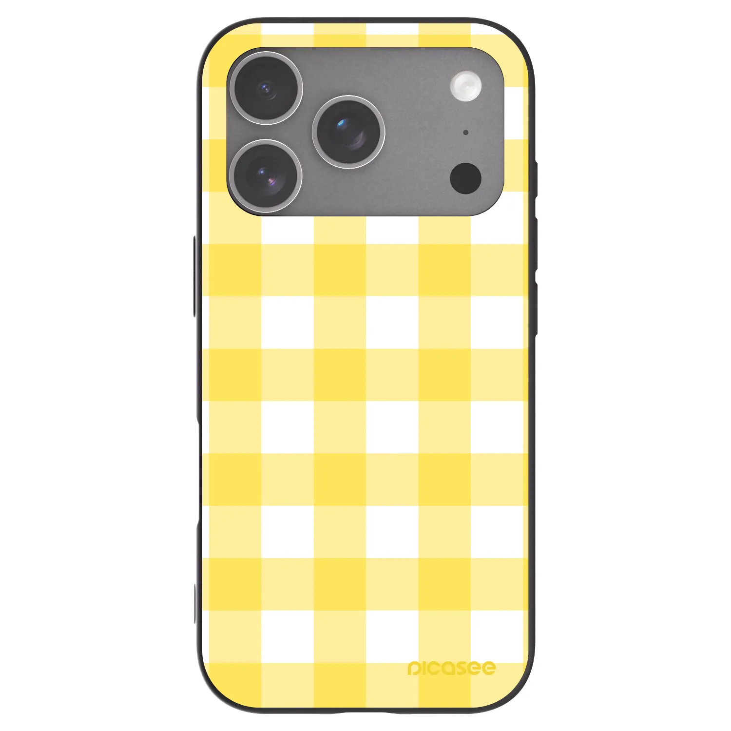 Picasee silikonowe czarne etui na Apple iPhone 18 Pro - Gride lemon