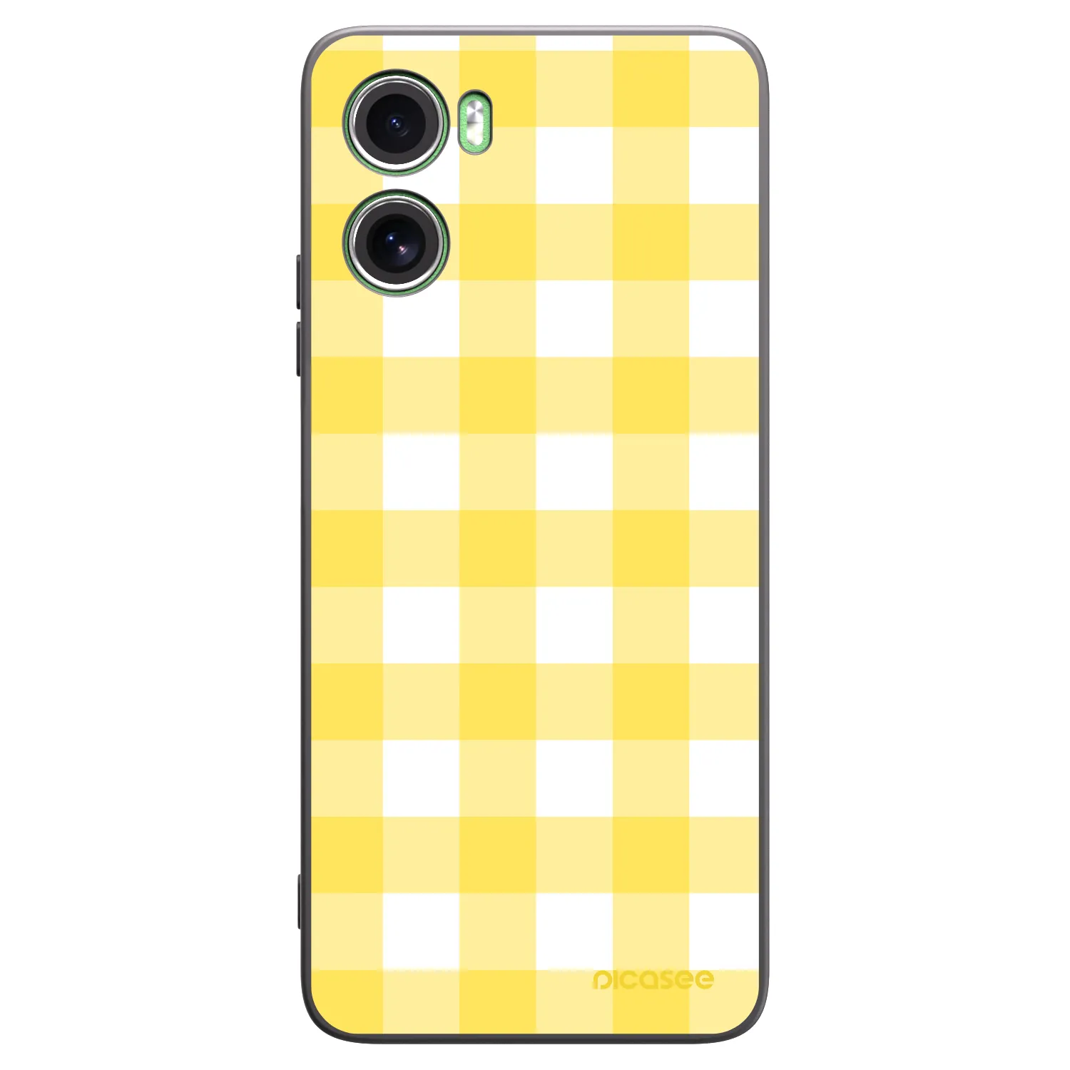 Picasee silikonowe czarne etui na Motorola Moto G06 - Gride lemon