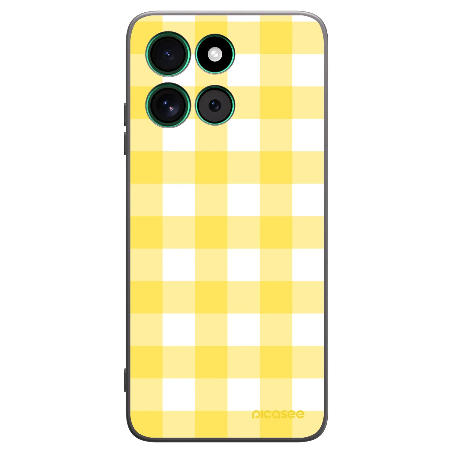 Picasee silikonowe czarne etui na Motorola Moto G57 Power - Gride lemon