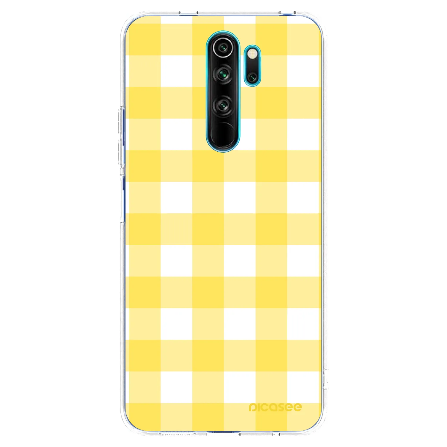 Picasee silikonowe przeźroczyste etui na Xiaomi Redmi Note 8 Pro - Gride lemon
