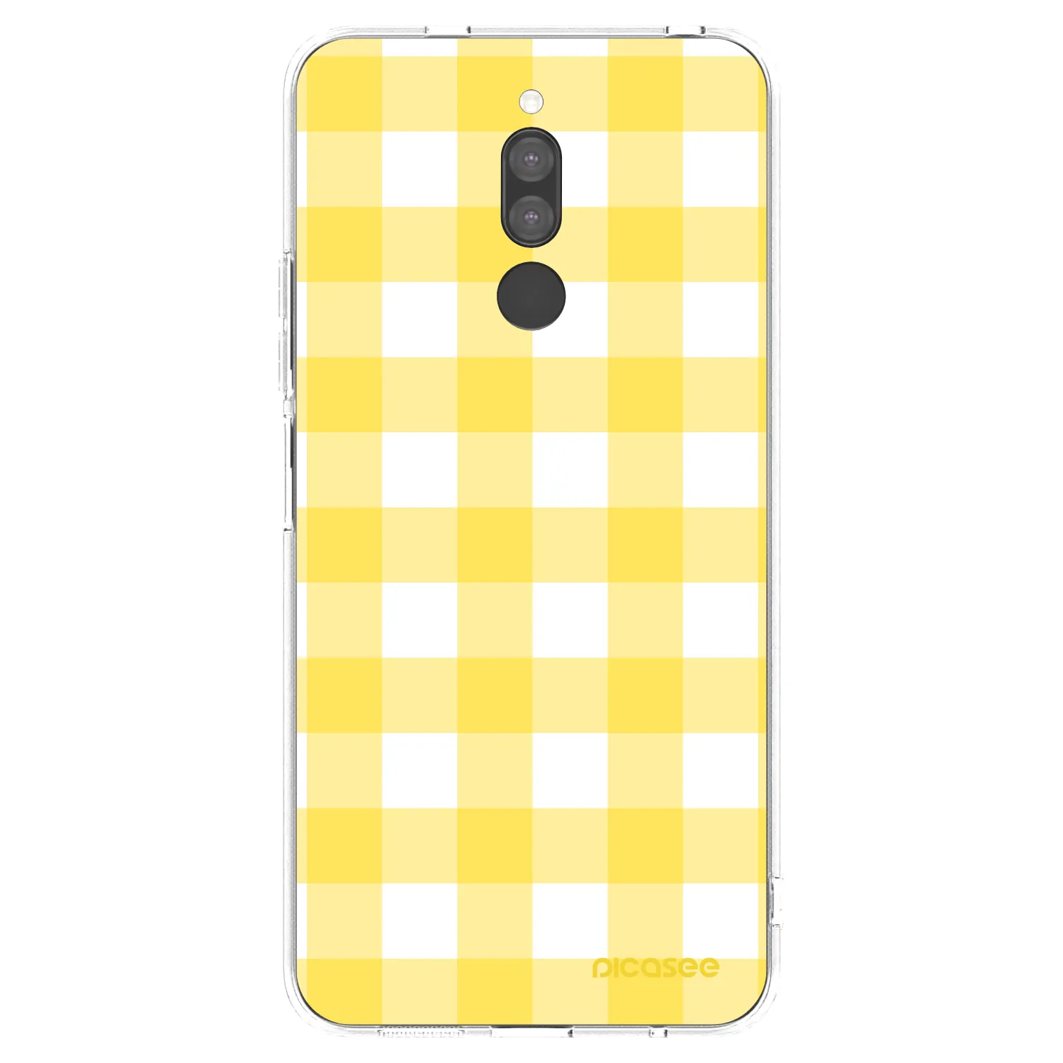 Picasee silikonowe przeźroczyste etui na Xiaomi Redmi 8 - Gride lemon
