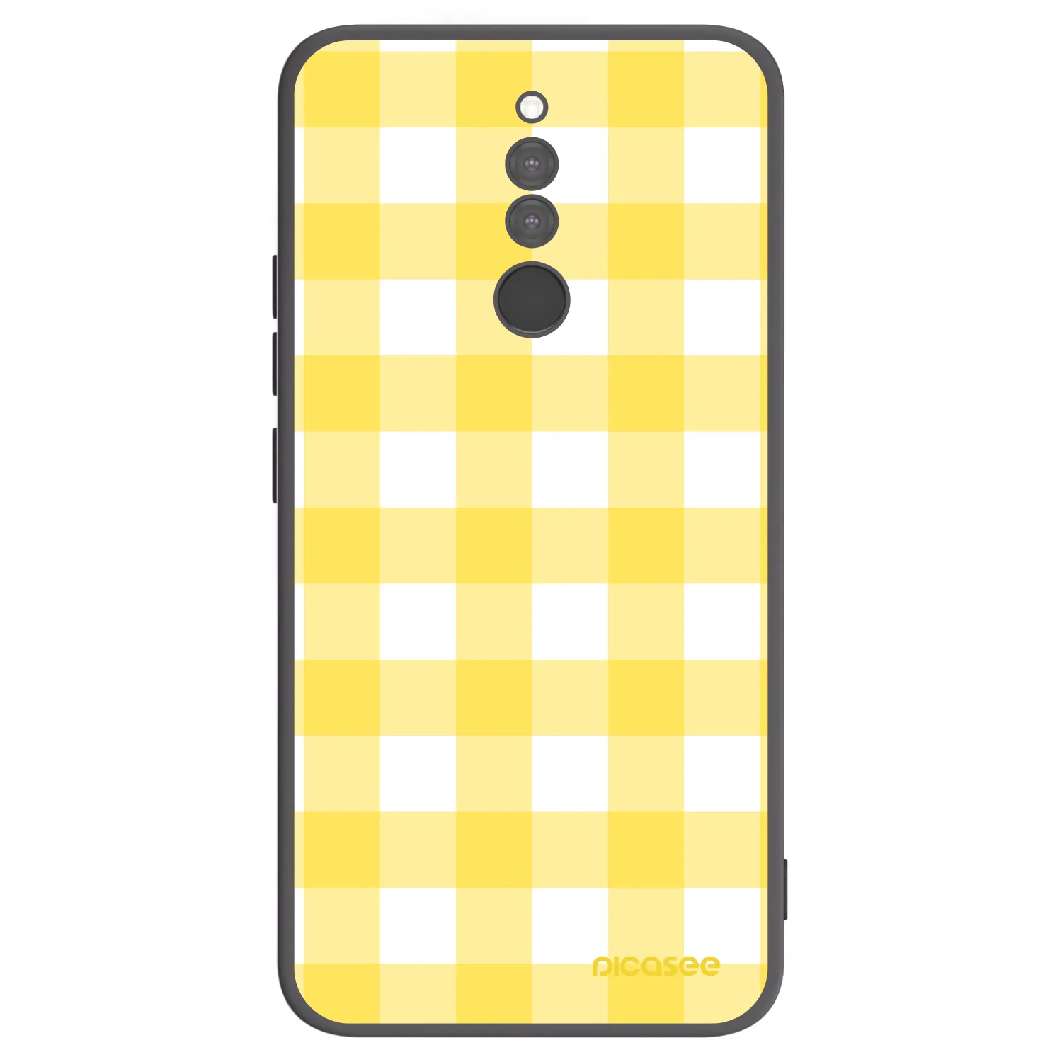 Picasee silikonowe czarne etui na Xiaomi Redmi 8 - Gride lemon