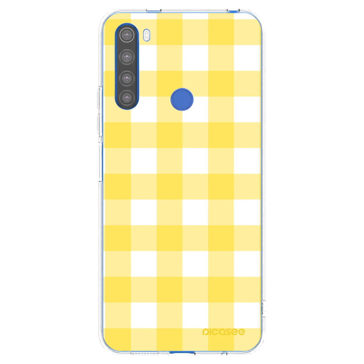 Picasee silikonowe przeźroczyste etui na Xiaomi Redmi Note 8T - Gride lemon