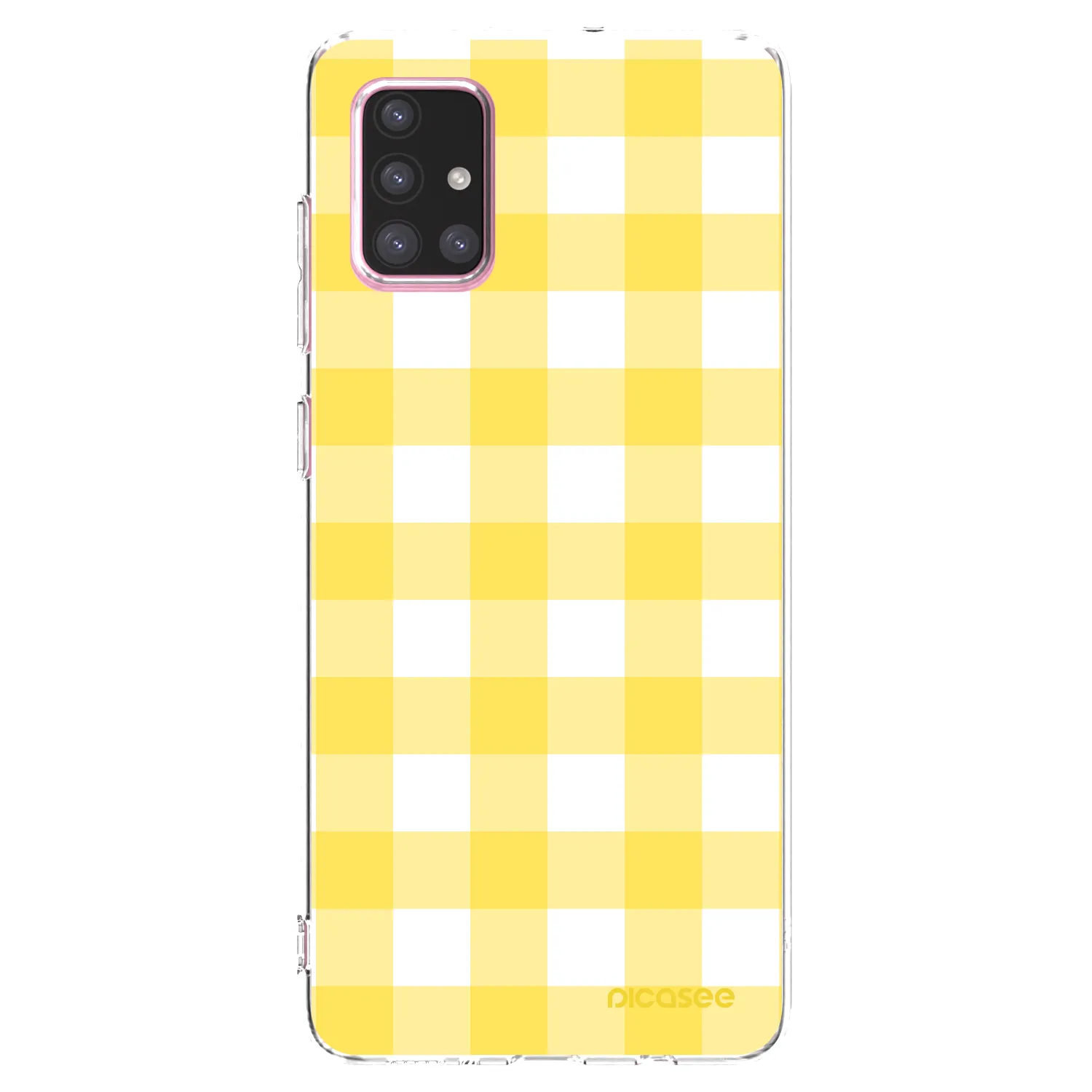 Picasee silikonowe przeźroczyste etui na Samsung Galaxy A71 A715F - Gride lemon