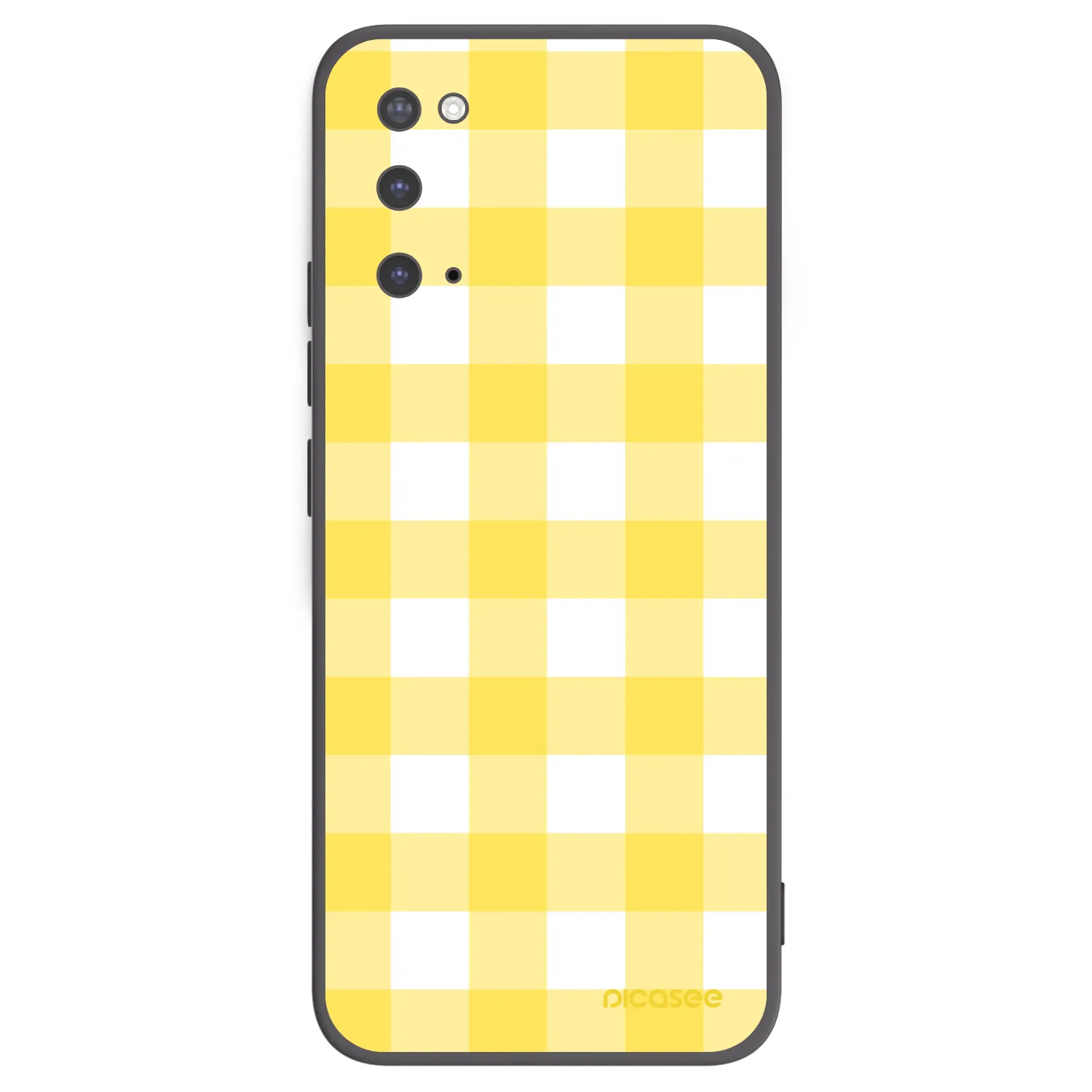 Picasee silikonowe czarne etui na Samsung Galaxy S20 G980F - Gride lemon
