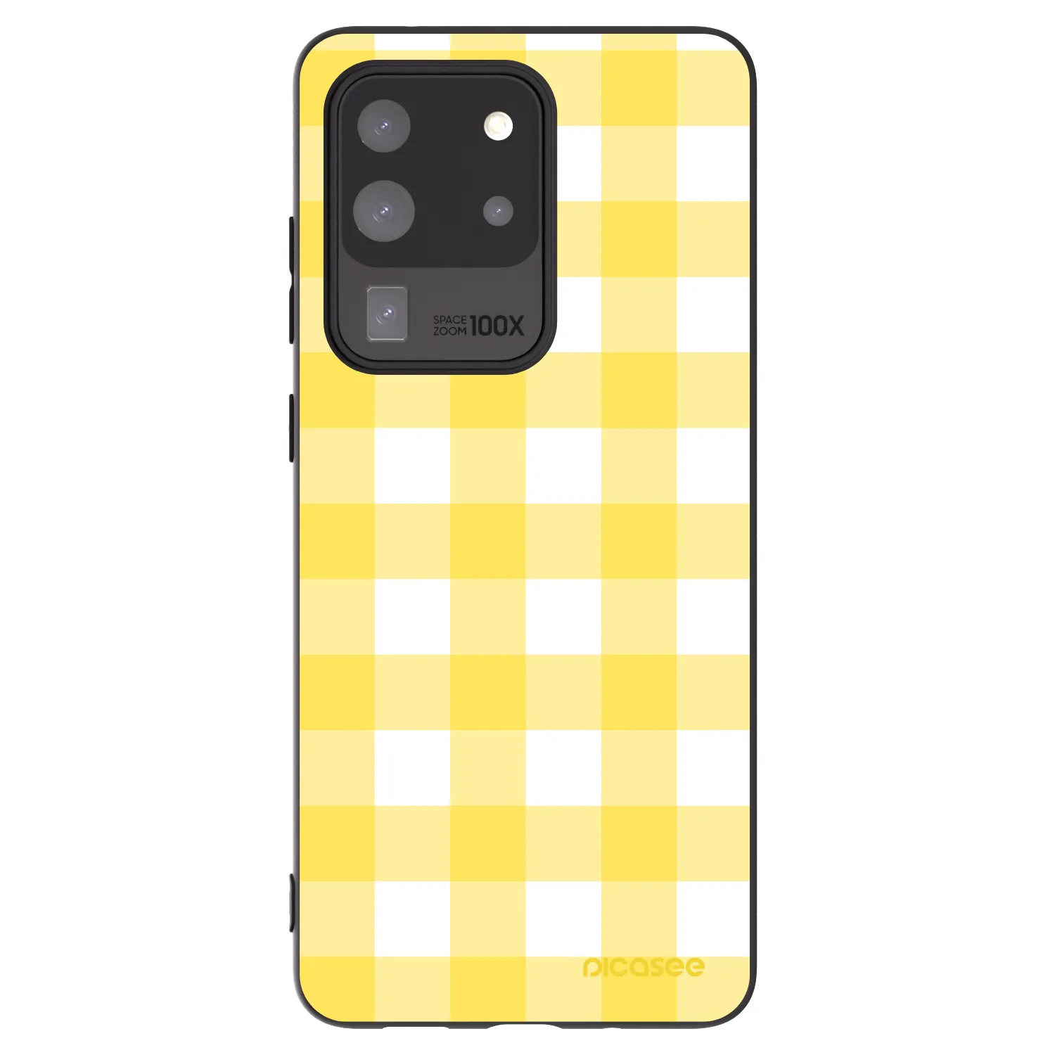 Picasee silikonowe czarne etui na Samsung Galaxy S20 Ultra 5G G988F - Gride lemon