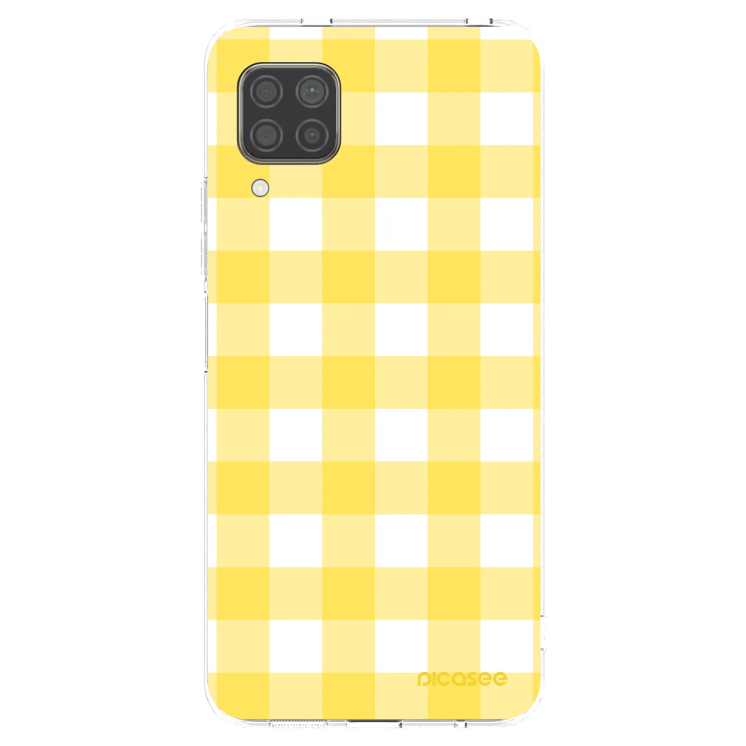 Picasee silikonowe przeźroczyste etui na Huawei P40 Lite - Gride lemon